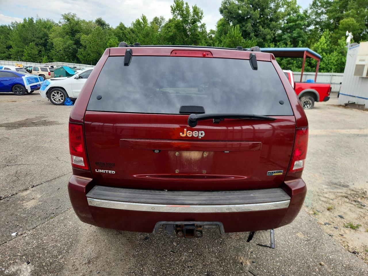 2008 Jeep Grand Cherokee Limited Burgundy vin: 1J8HS58N58C227729