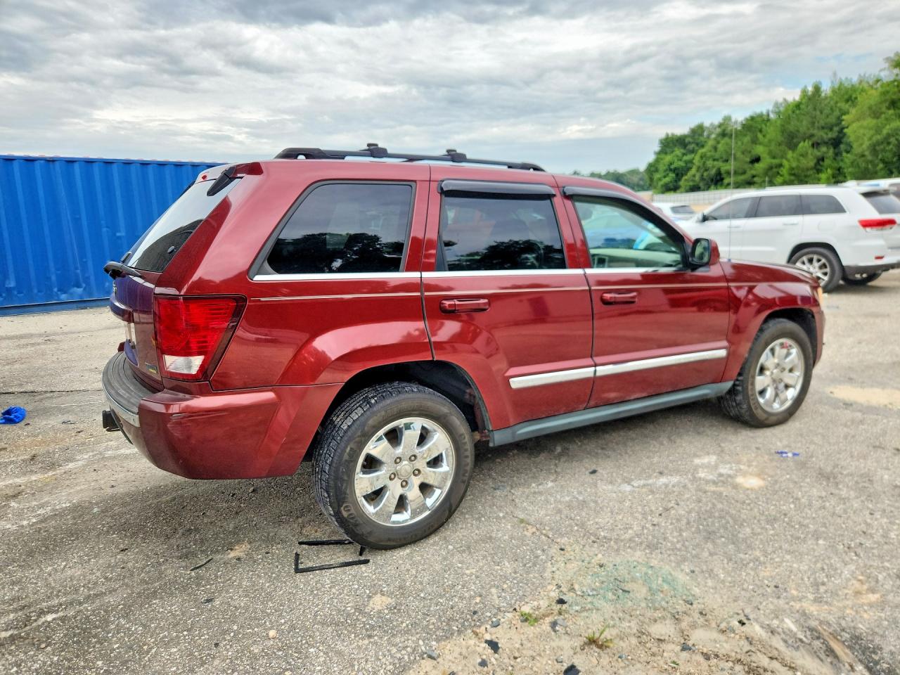 2008 Jeep Grand Cherokee Limited Burgundy vin: 1J8HS58N58C227729