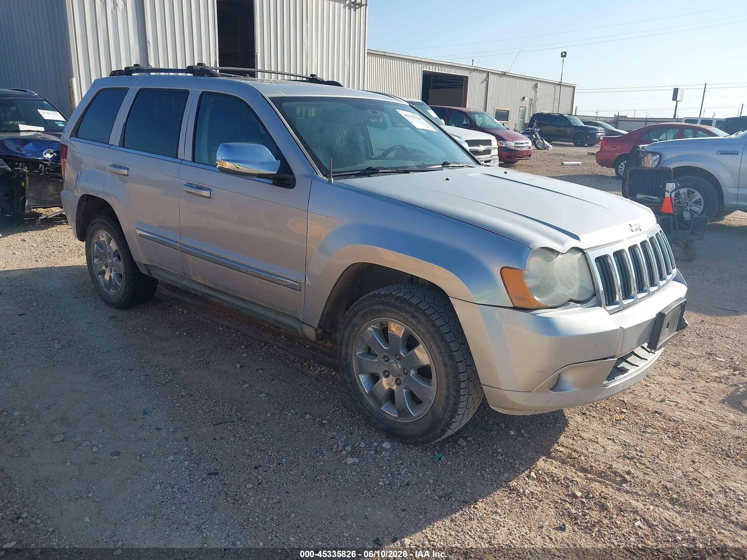 2008 Jeep Grand Cherokee Limited Silver vin: 1J8HS58N98C133384