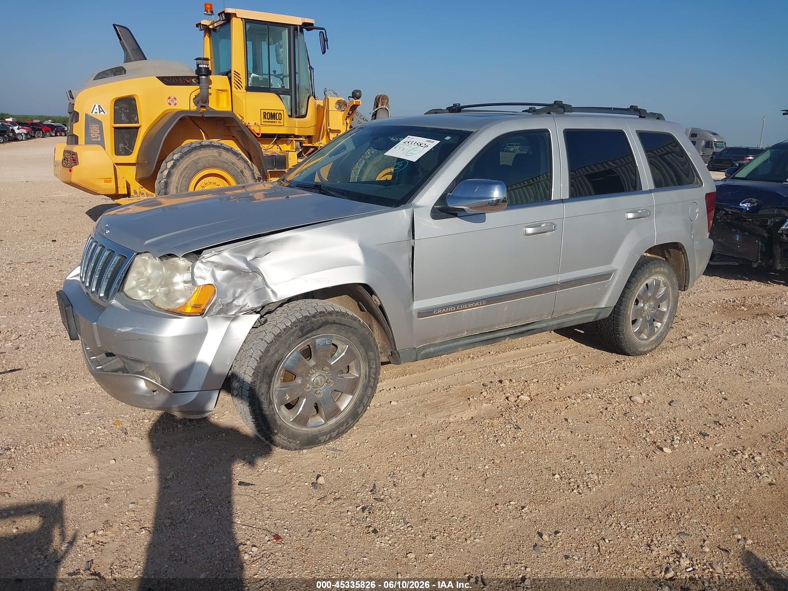 2008 Jeep Grand Cherokee Limited Silver vin: 1J8HS58N98C133384