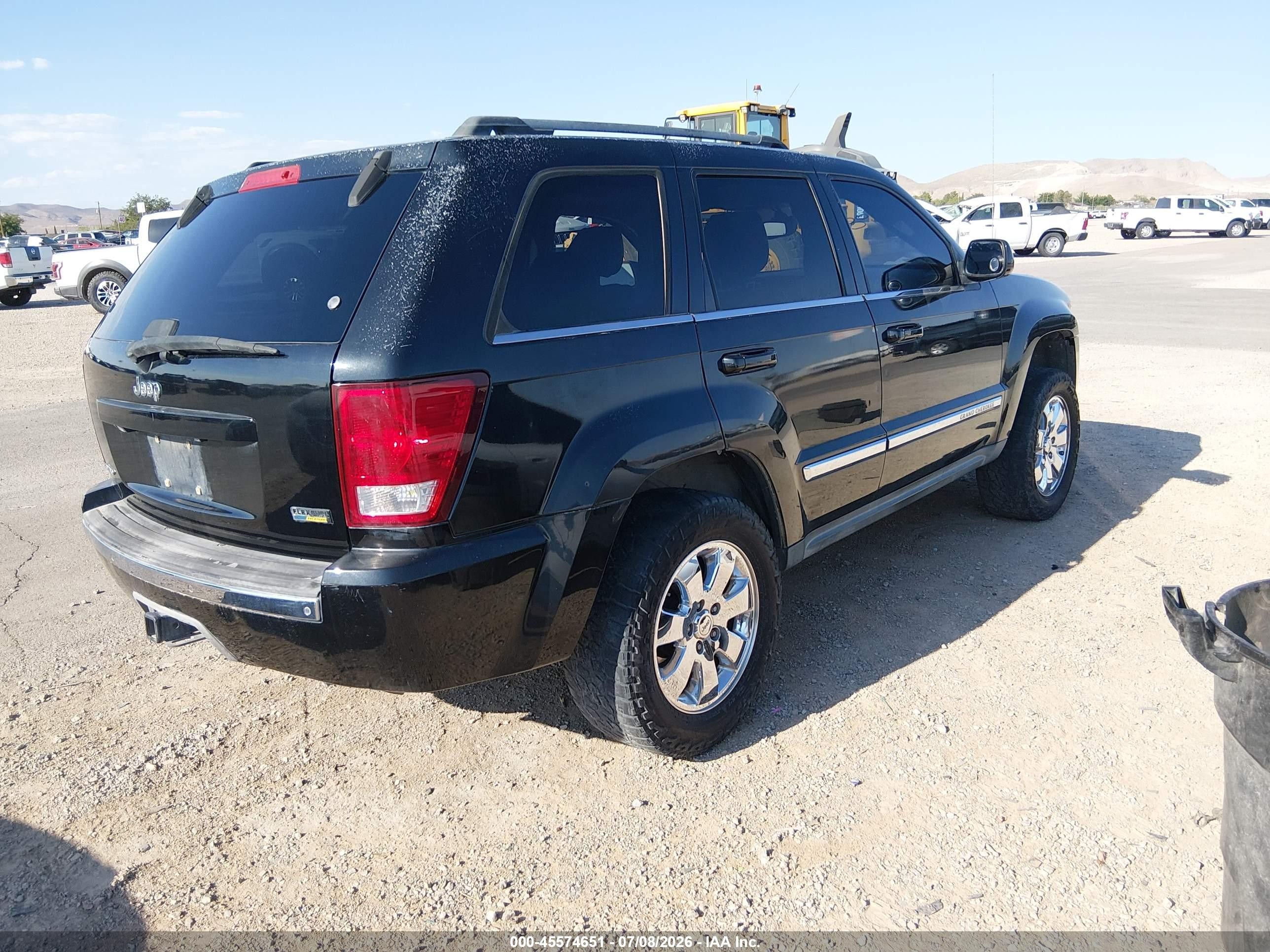 2008 Jeep Grand Cherokee Limited Black vin: 1J8HS58N98C199806