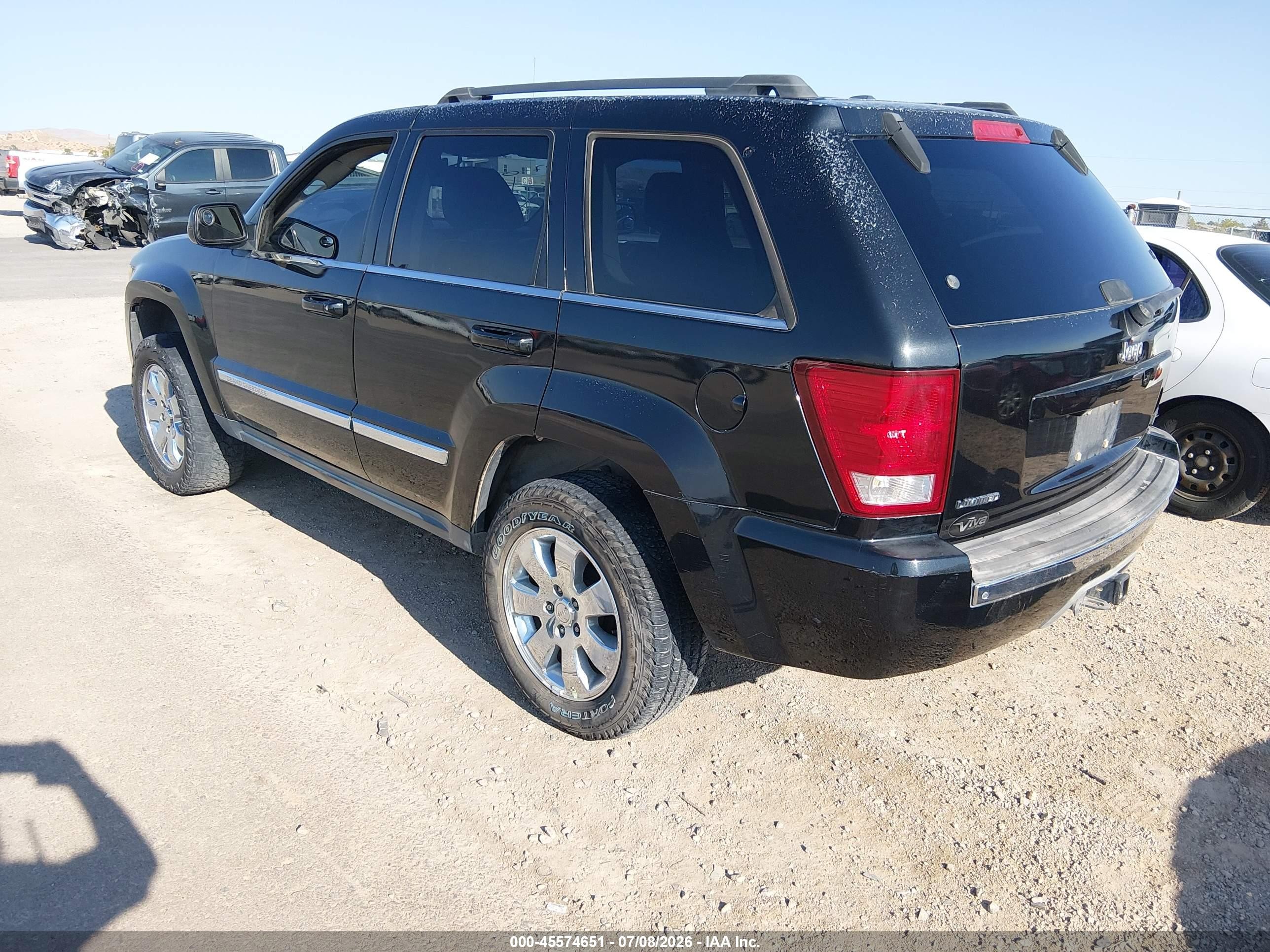 2008 Jeep Grand Cherokee Limited Black vin: 1J8HS58N98C199806