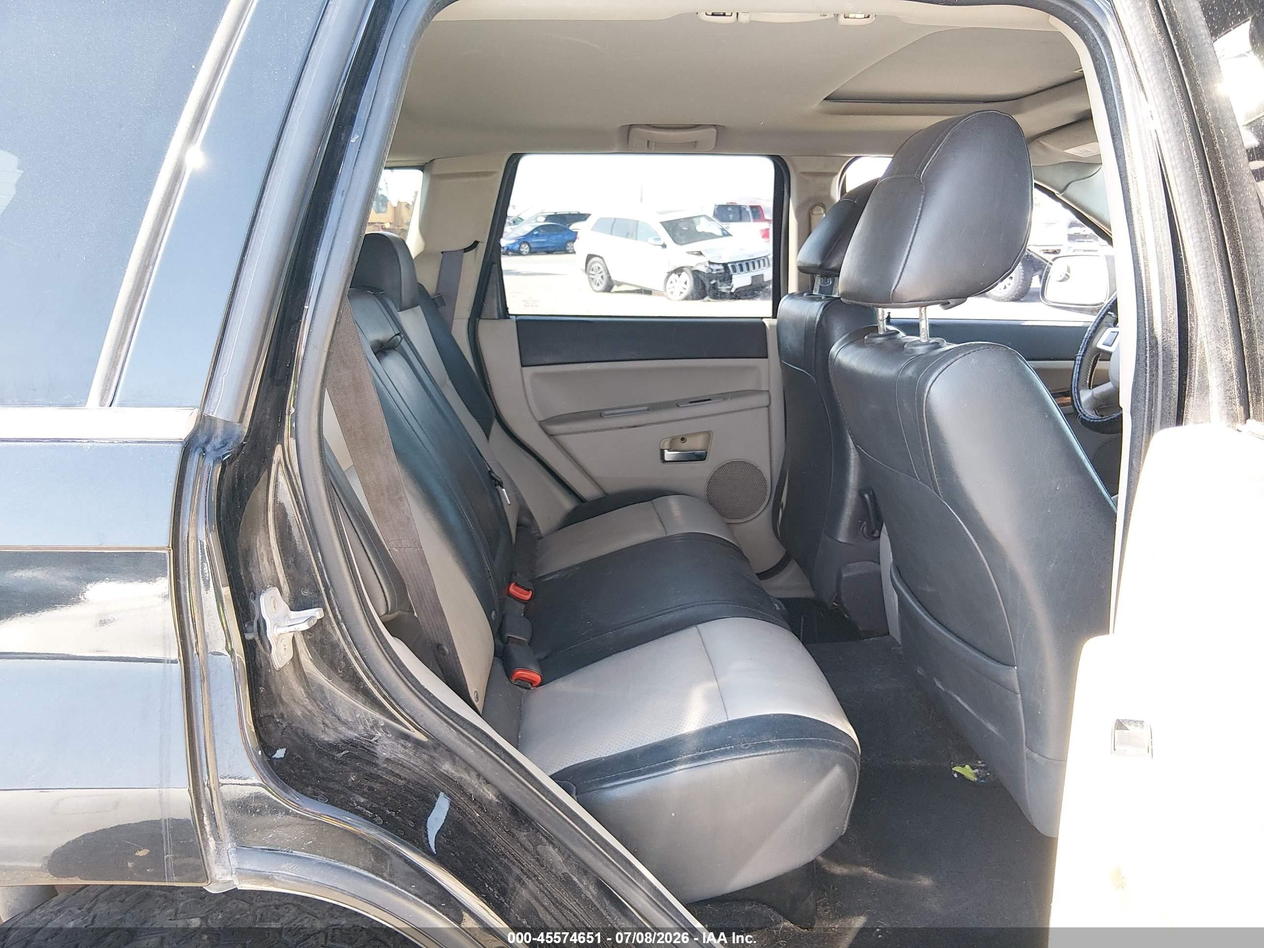2008 Jeep Grand Cherokee Limited Black vin: 1J8HS58N98C199806