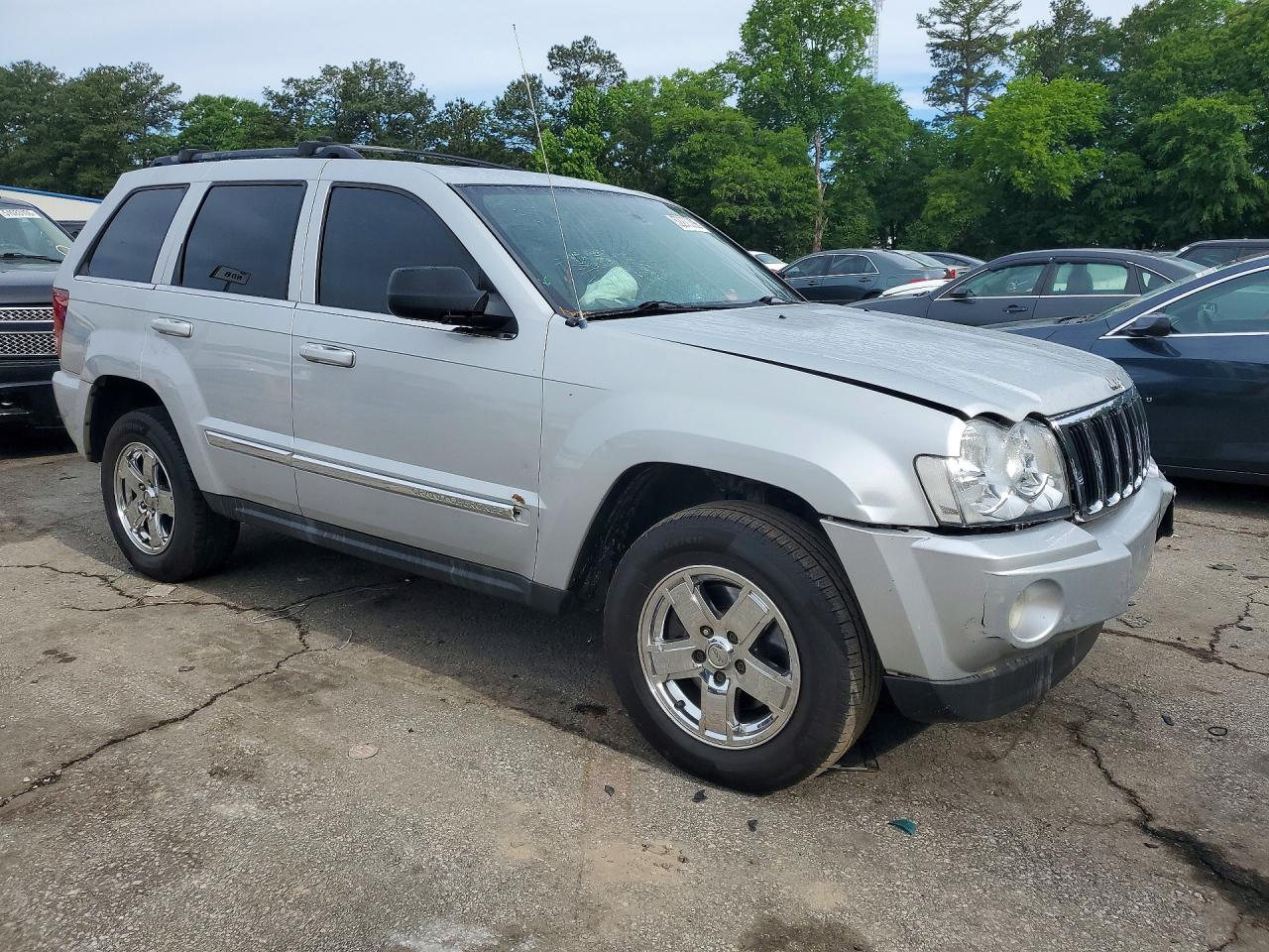 2007 Jeep Grand Cherokee Limited Silver vin: 1J8HS58P27C535649