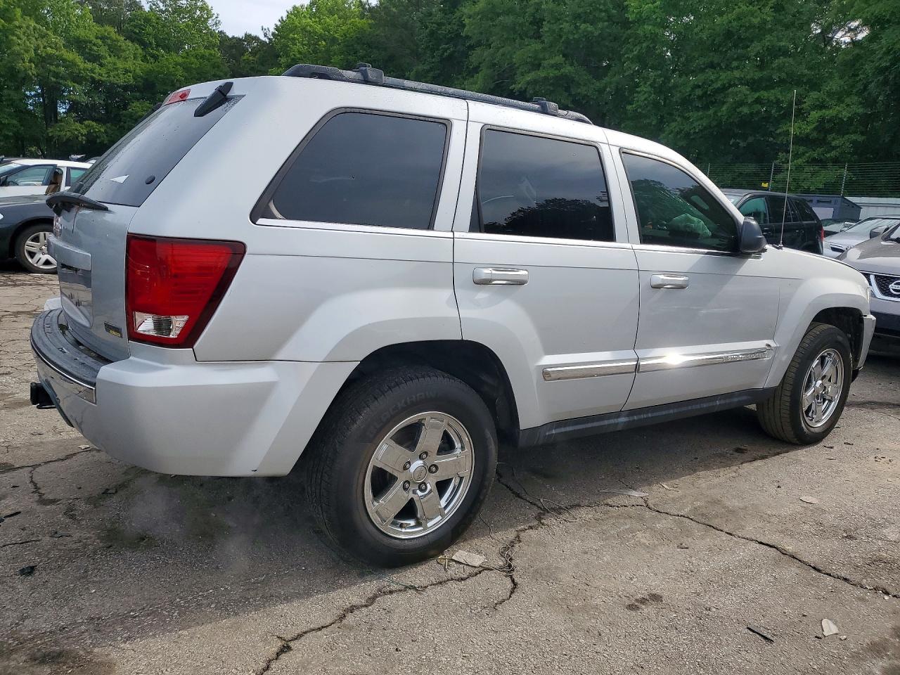 2007 Jeep Grand Cherokee Limited Silver vin: 1J8HS58P27C535649