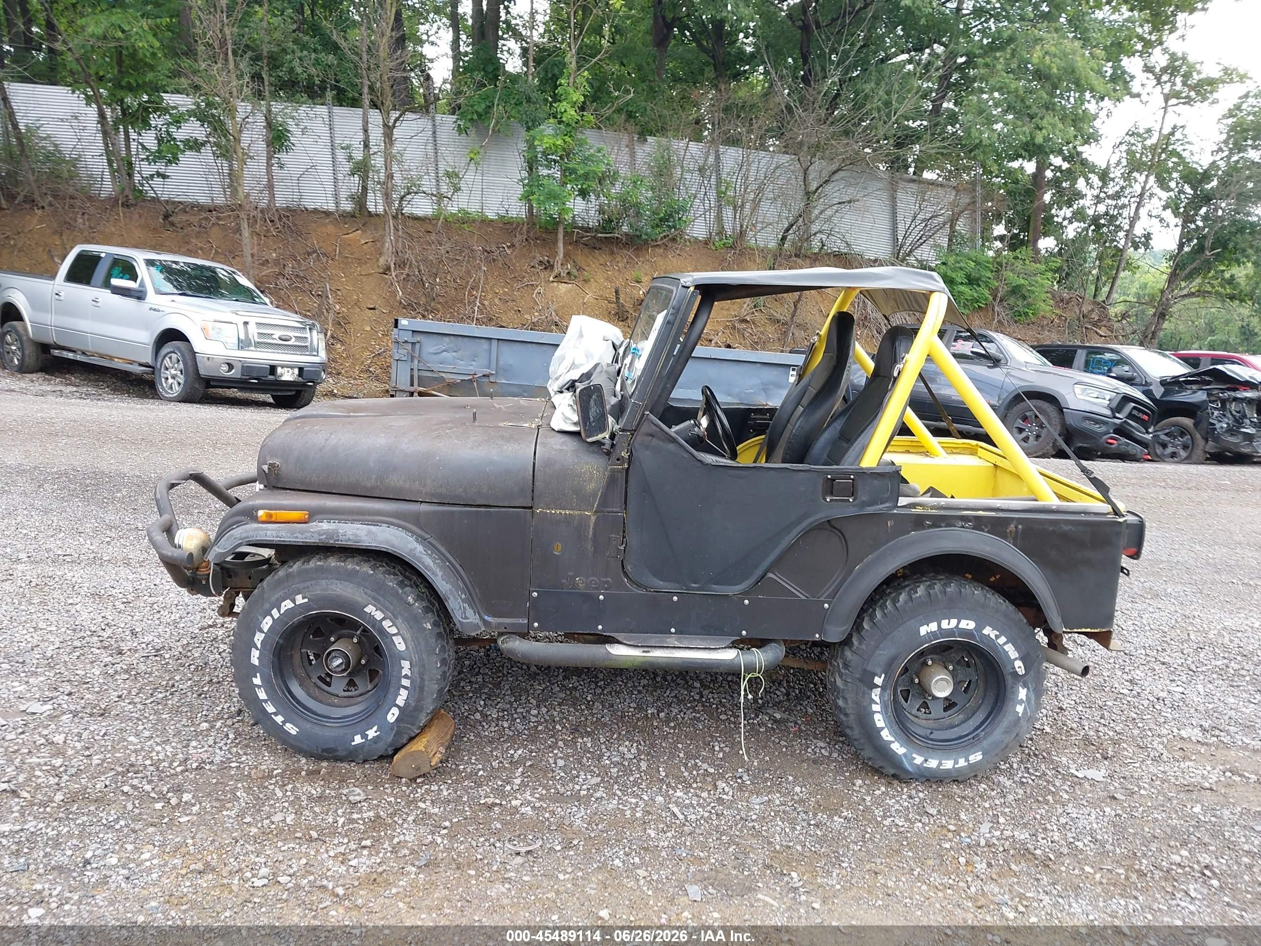 1982 Jeep Jeep Cj5 Black vin: 1JCBN85AXCT012152
