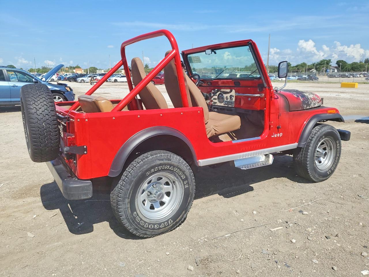 1985 Jeep Jeep Cj7 Red vin: 1JCCF87A0FT140418