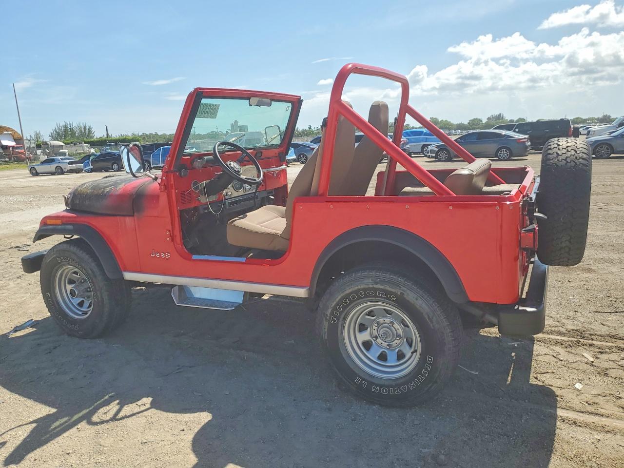1985 Jeep Jeep Cj7 Red vin: 1JCCF87A0FT140418