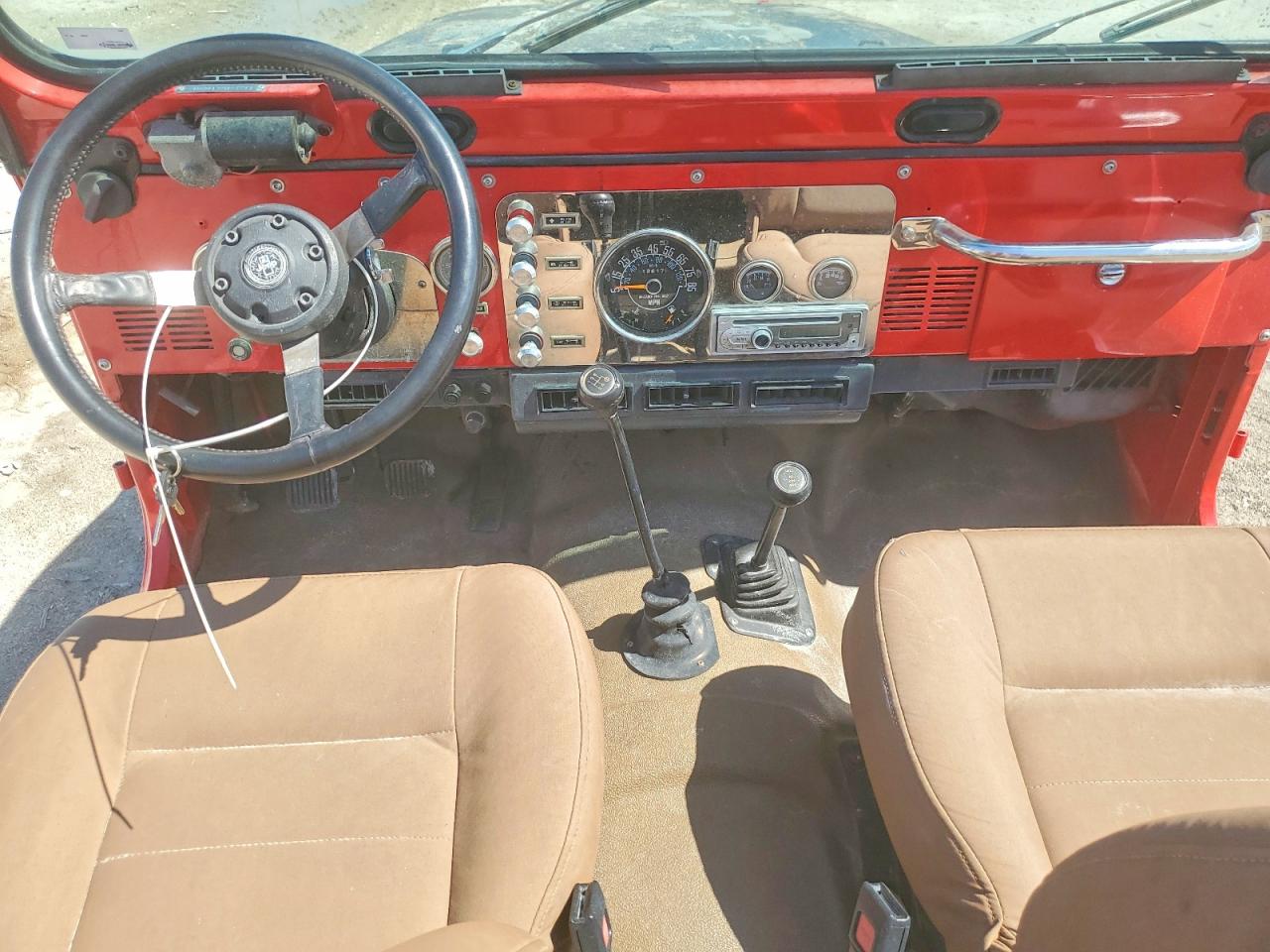 1985 Jeep Jeep Cj7 Red vin: 1JCCF87A0FT140418