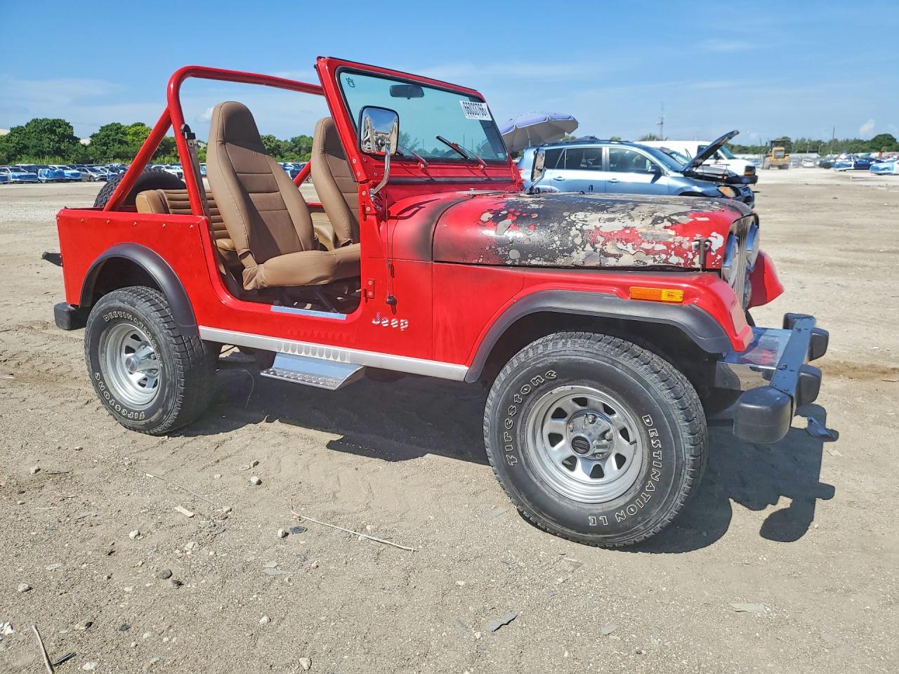 1985 Jeep Jeep Cj7 Red vin: 1JCCF87A0FT140418