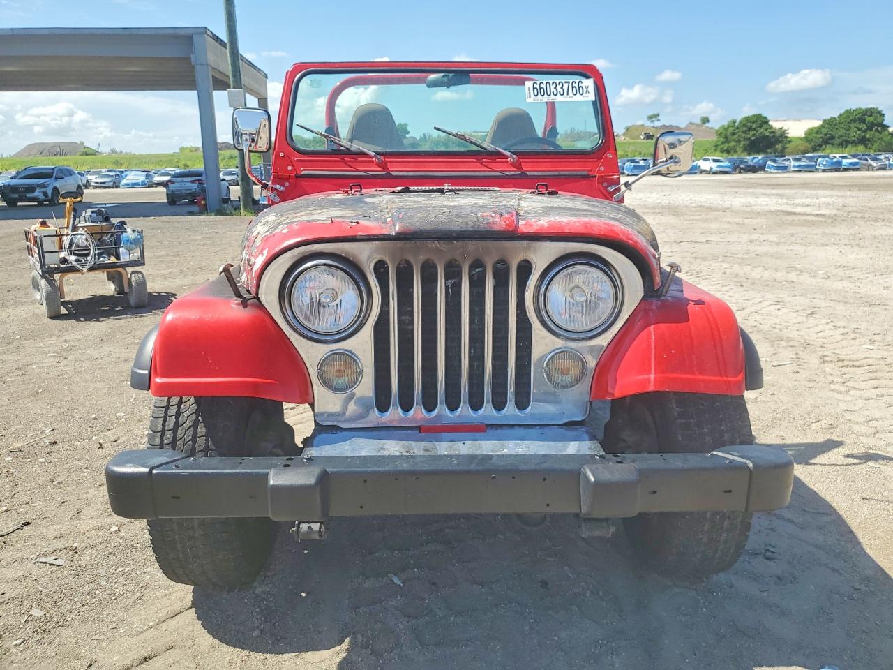 1985 Jeep Jeep Cj7 Red vin: 1JCCF87A0FT140418