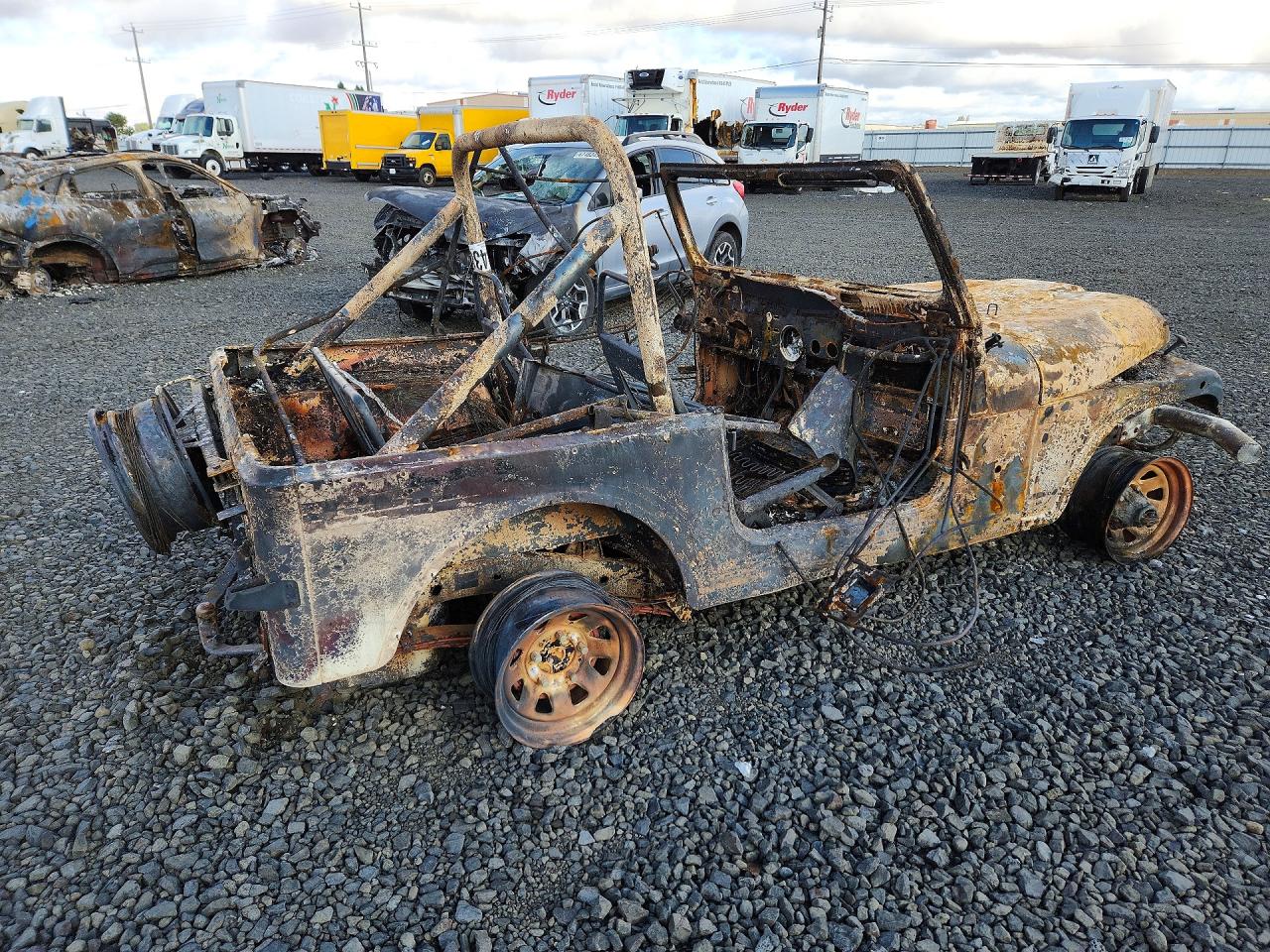1986 Jeep Jeep Cj7 Burn vin: 1JCCF87A5GT088883