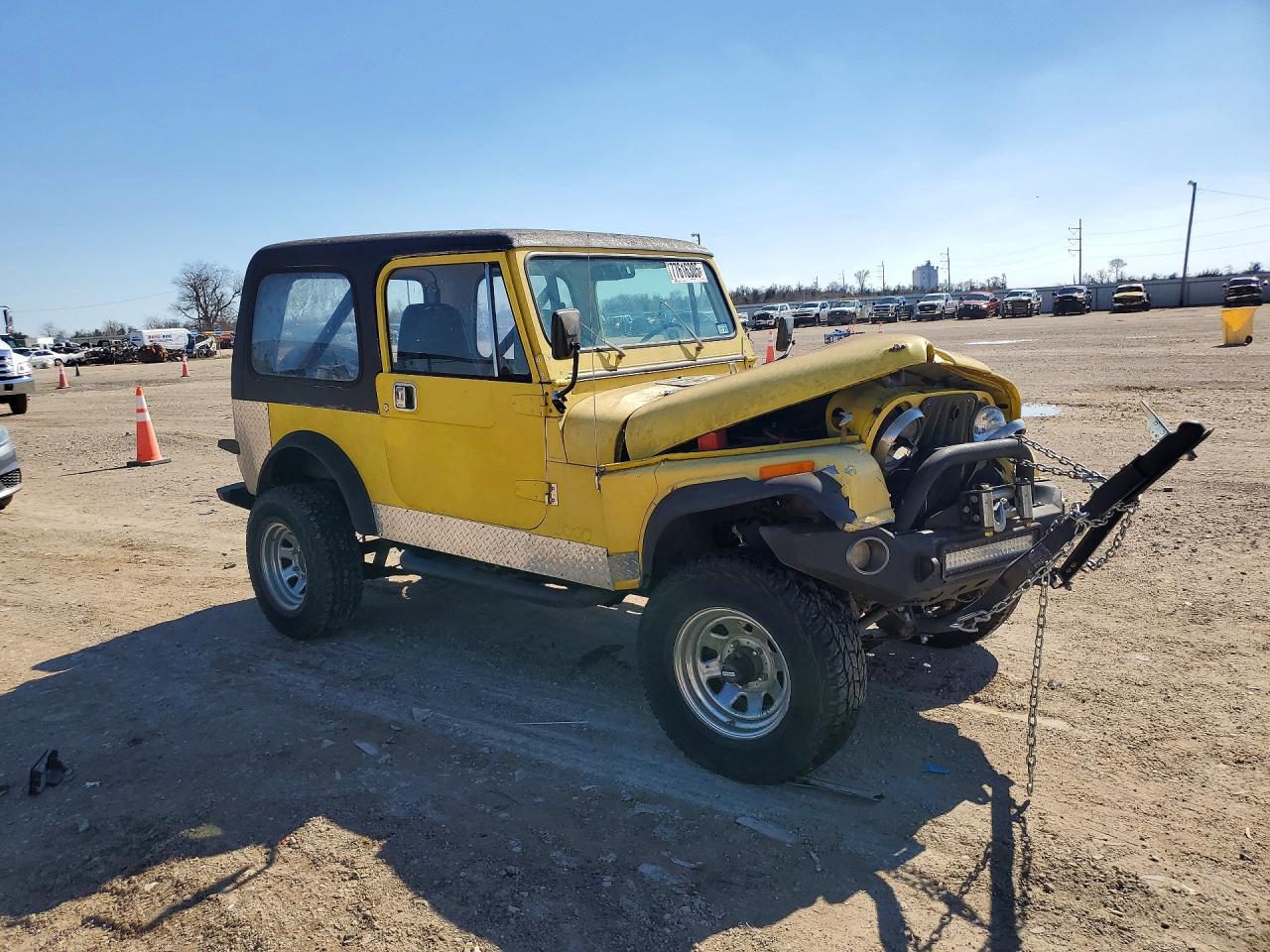 1985 Jeep Jeep Cj7 Yellow vin: 1JCCF87E2FT103809