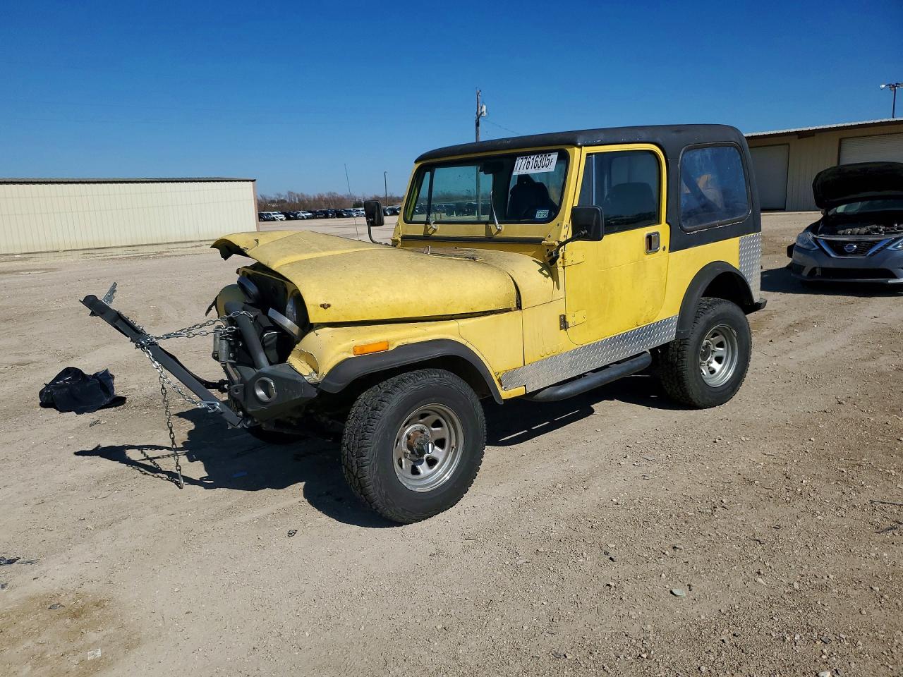 1985 Jeep Jeep Cj7 Yellow vin: 1JCCF87E2FT103809