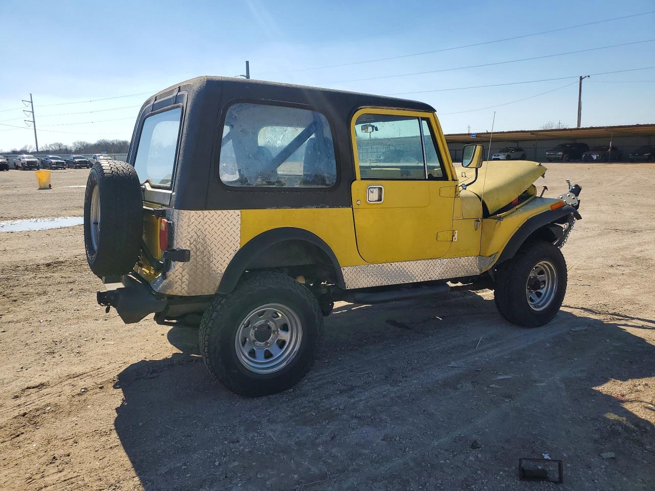 1985 Jeep Jeep Cj7 Yellow vin: 1JCCF87E2FT103809