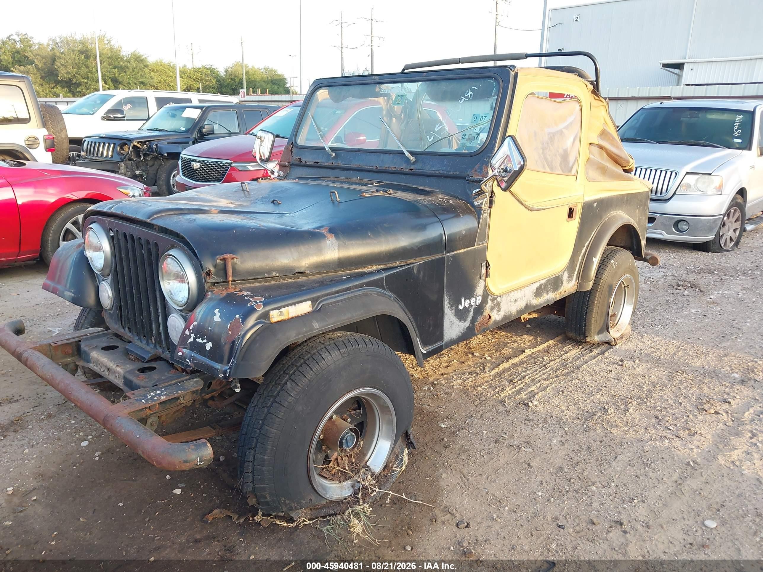 1986 Jeep Jeep Cj7 Black vin: 1JCCF87E5GT114305
