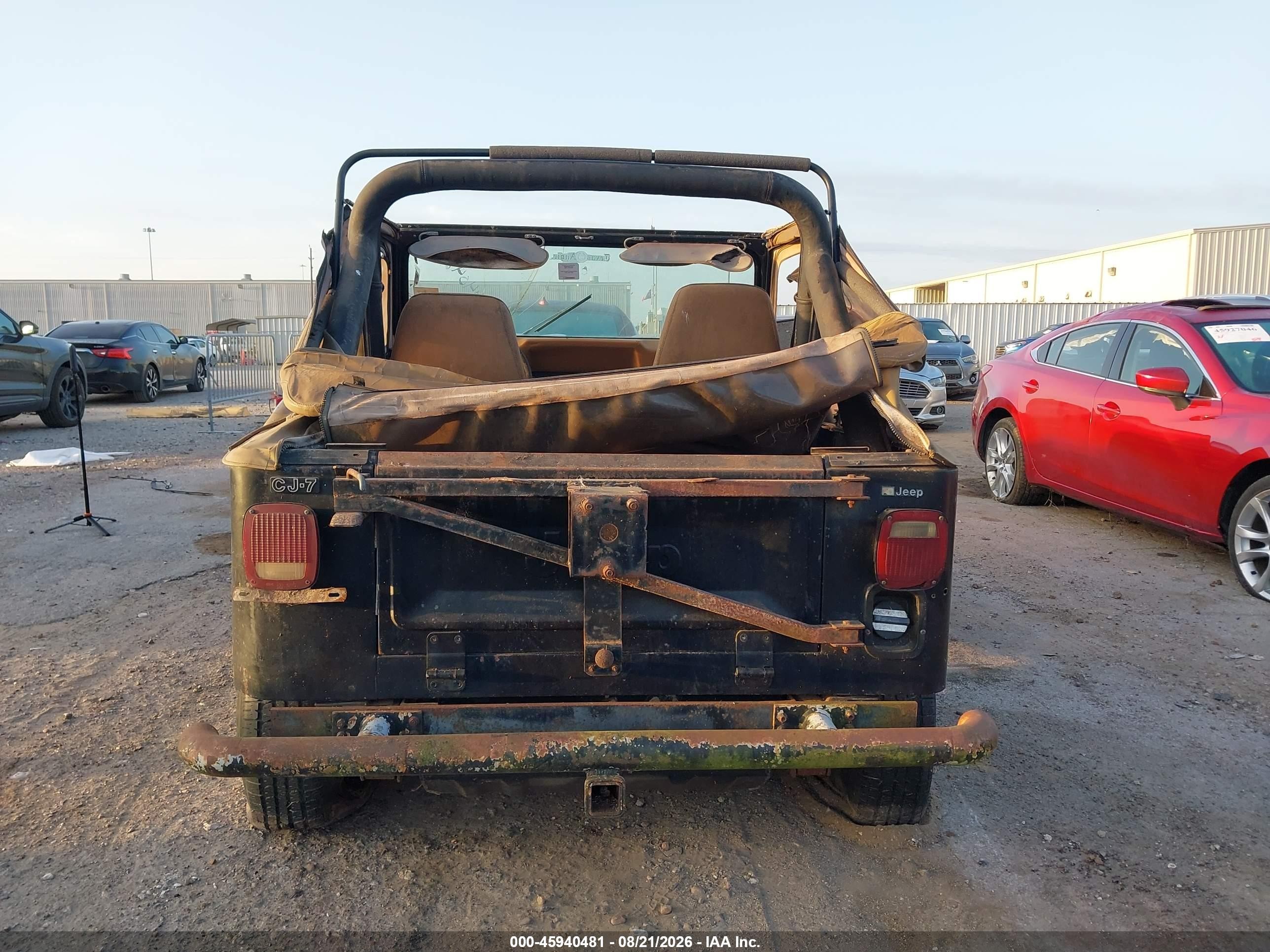 1986 Jeep Jeep Cj7 Black vin: 1JCCF87E5GT114305