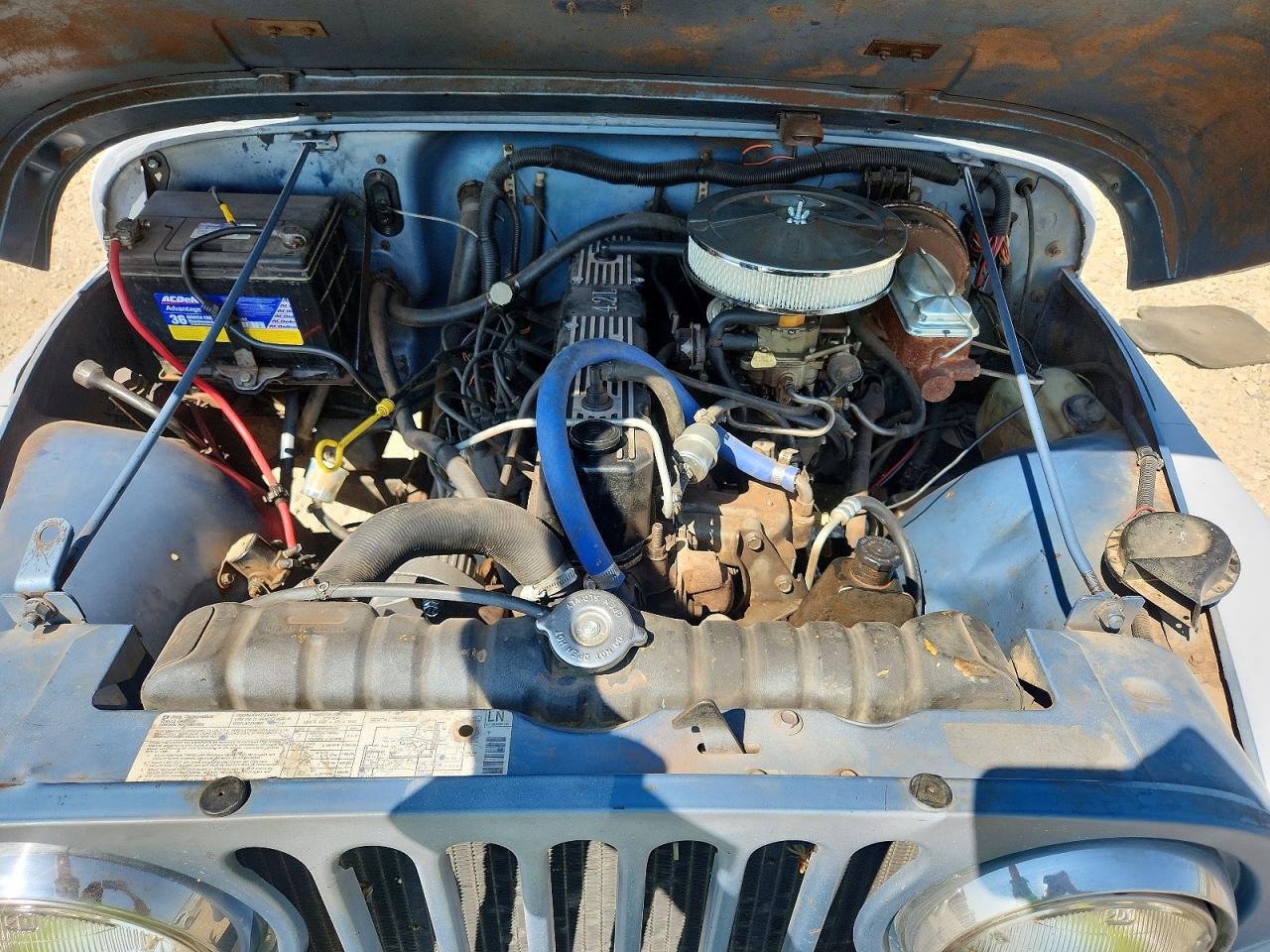 1984 Jeep Jeep Cj7 Blue vin: 1JCCF87E7ET086794
