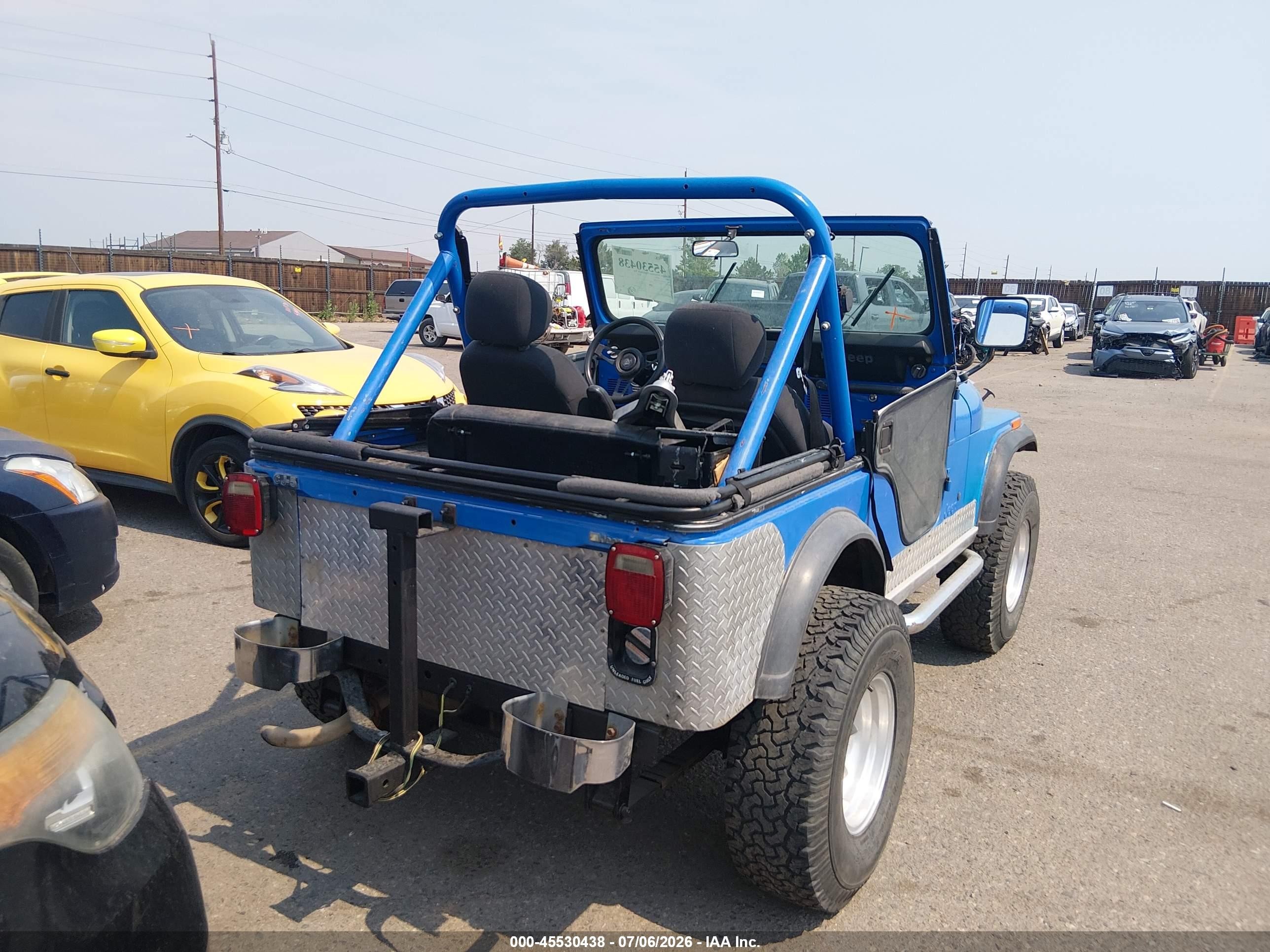 1981 Jeep Jeep Cj5 Blue vin: 1JCCM85A3BT008983