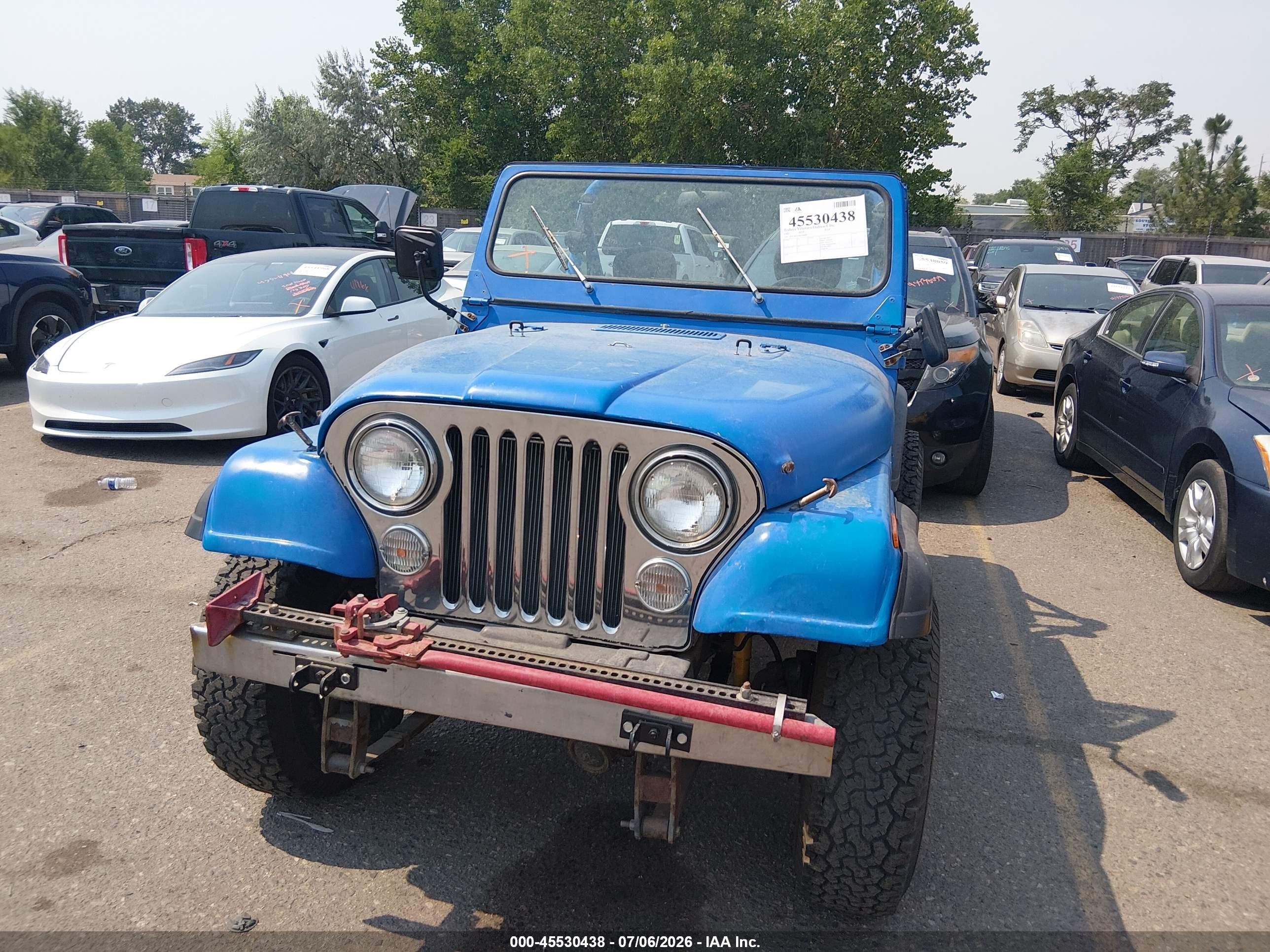 1981 Jeep Jeep Cj5 Blue vin: 1JCCM85A3BT008983