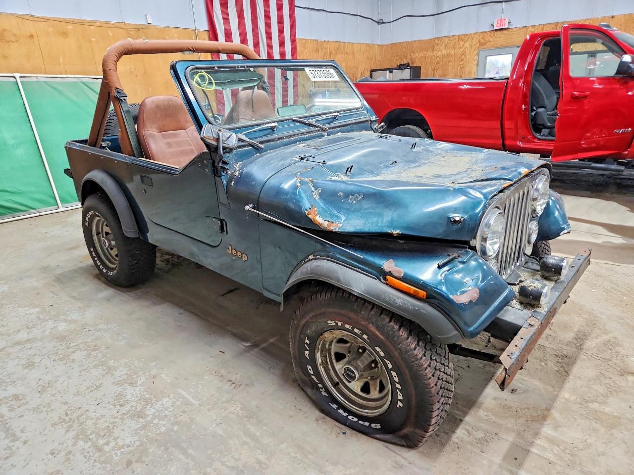 1984 Jeep Jeep Cj7 Green vin: 1JCCM87A5ET048399