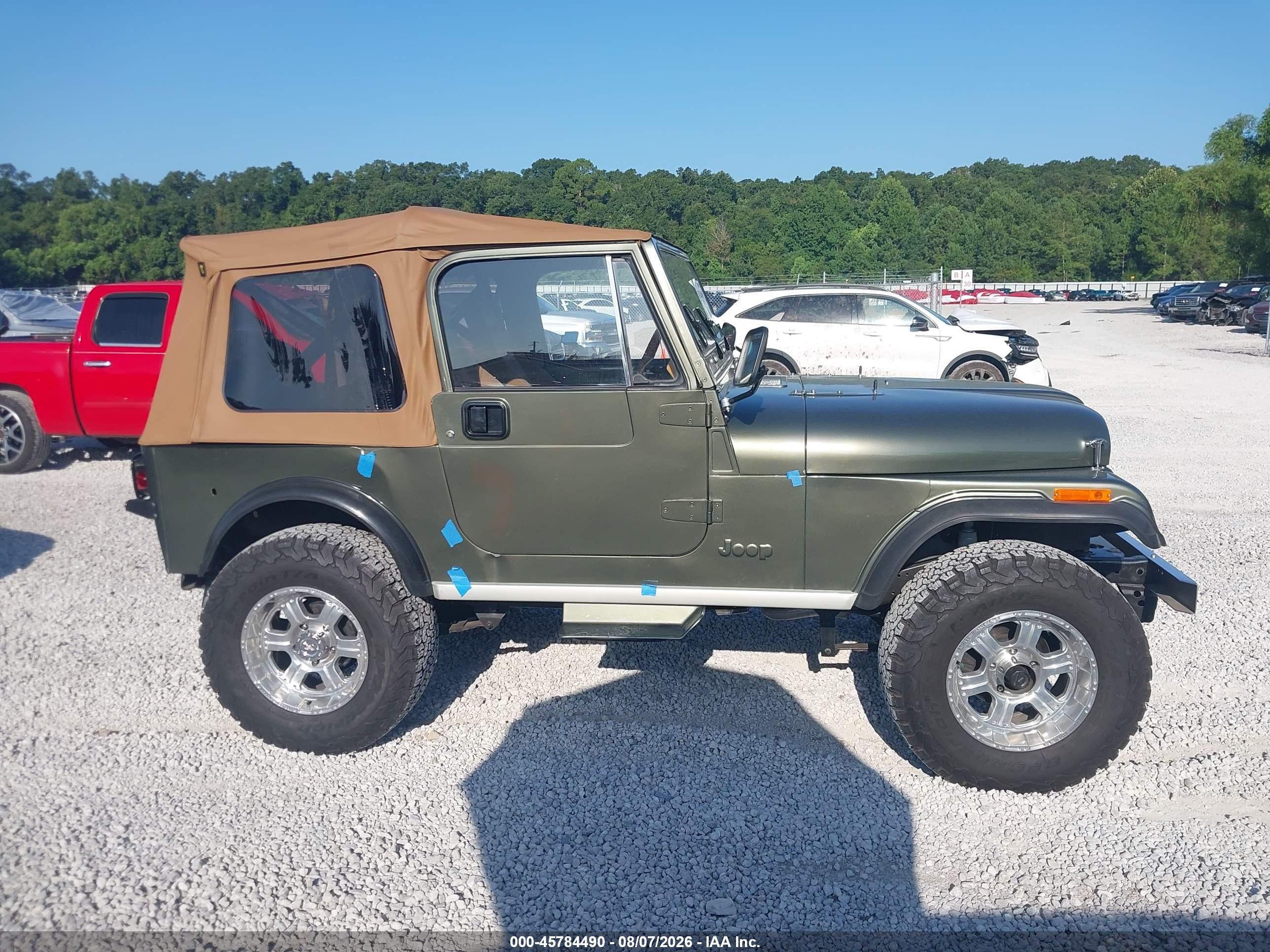1984 Jeep Jeep Cj7 Зеленый vin: 1JCCM87A9ET109270