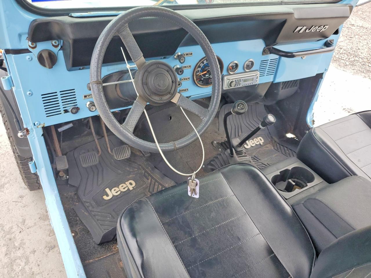 1983 Jeep Jeep Cj7 Blue vin: 1JCCM87AXDT067075