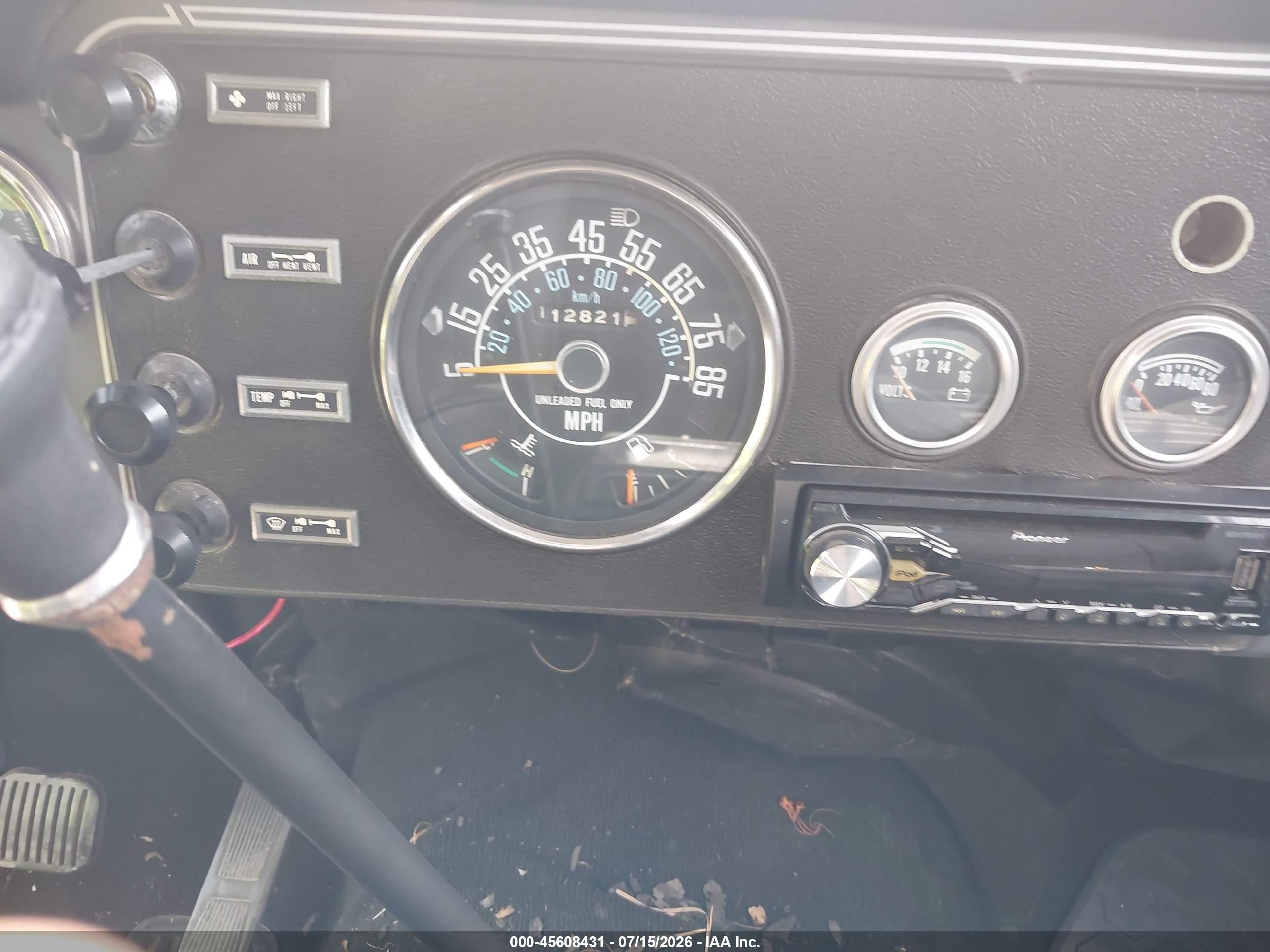 1986 Jeep Jeep Cj7 Gray vin: 1JCCM87E2GT065795
