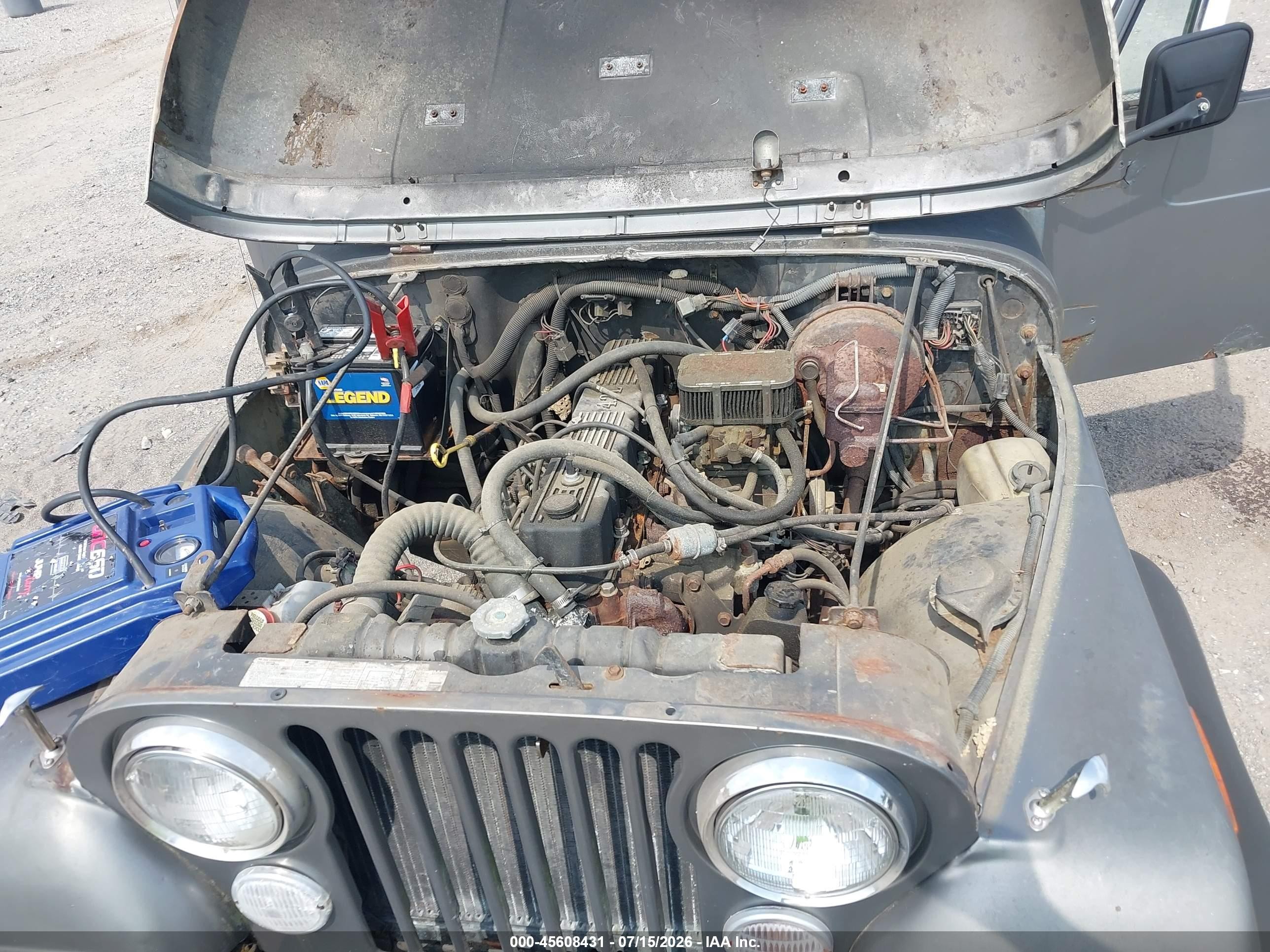 1986 Jeep Jeep Cj7 Gray vin: 1JCCM87E2GT065795