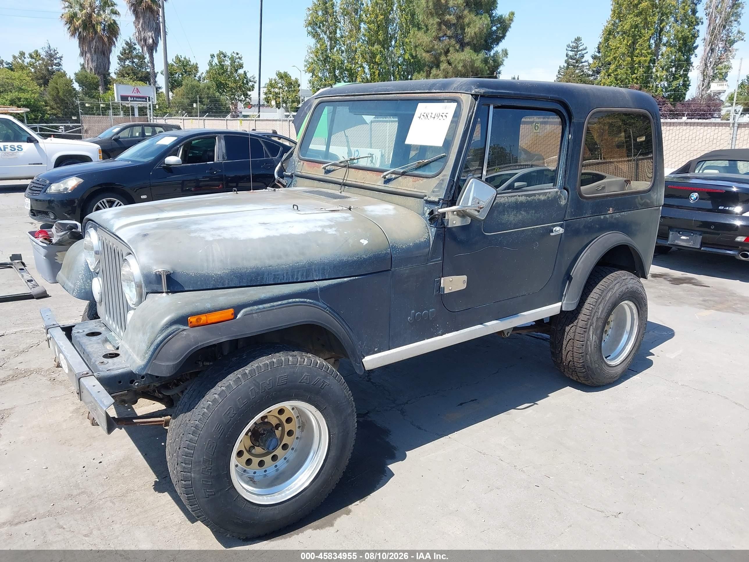 1986 Jeep Jeep Cj7 Blue vin: 1JCCM87E3GT073663