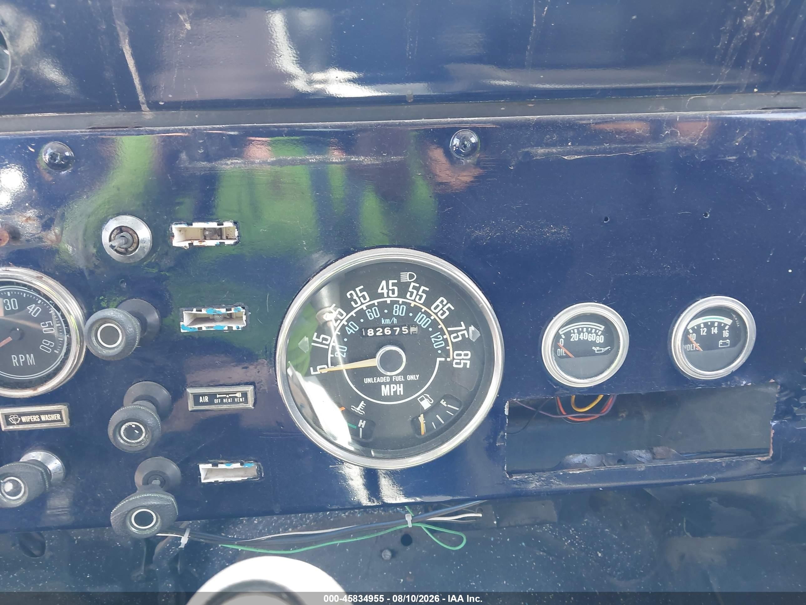 1986 Jeep Jeep Cj7 Blue vin: 1JCCM87E3GT073663