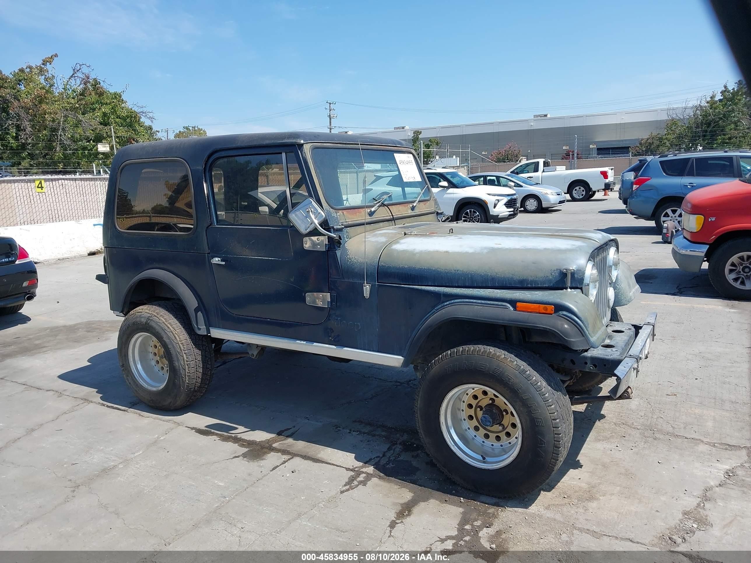 1986 Jeep Jeep Cj7 Blue vin: 1JCCM87E3GT073663