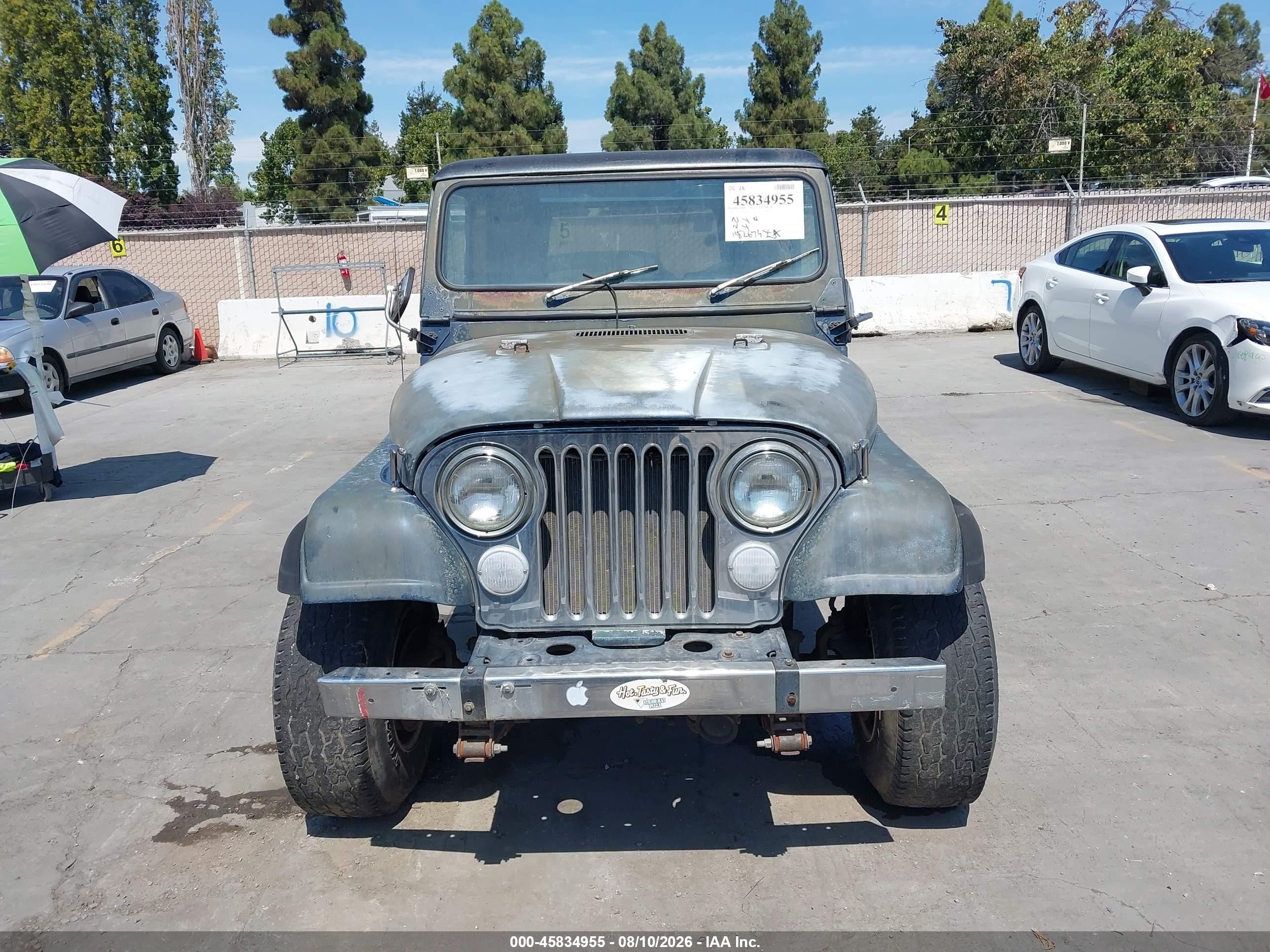 1986 Jeep Jeep Cj7 Blue vin: 1JCCM87E3GT073663