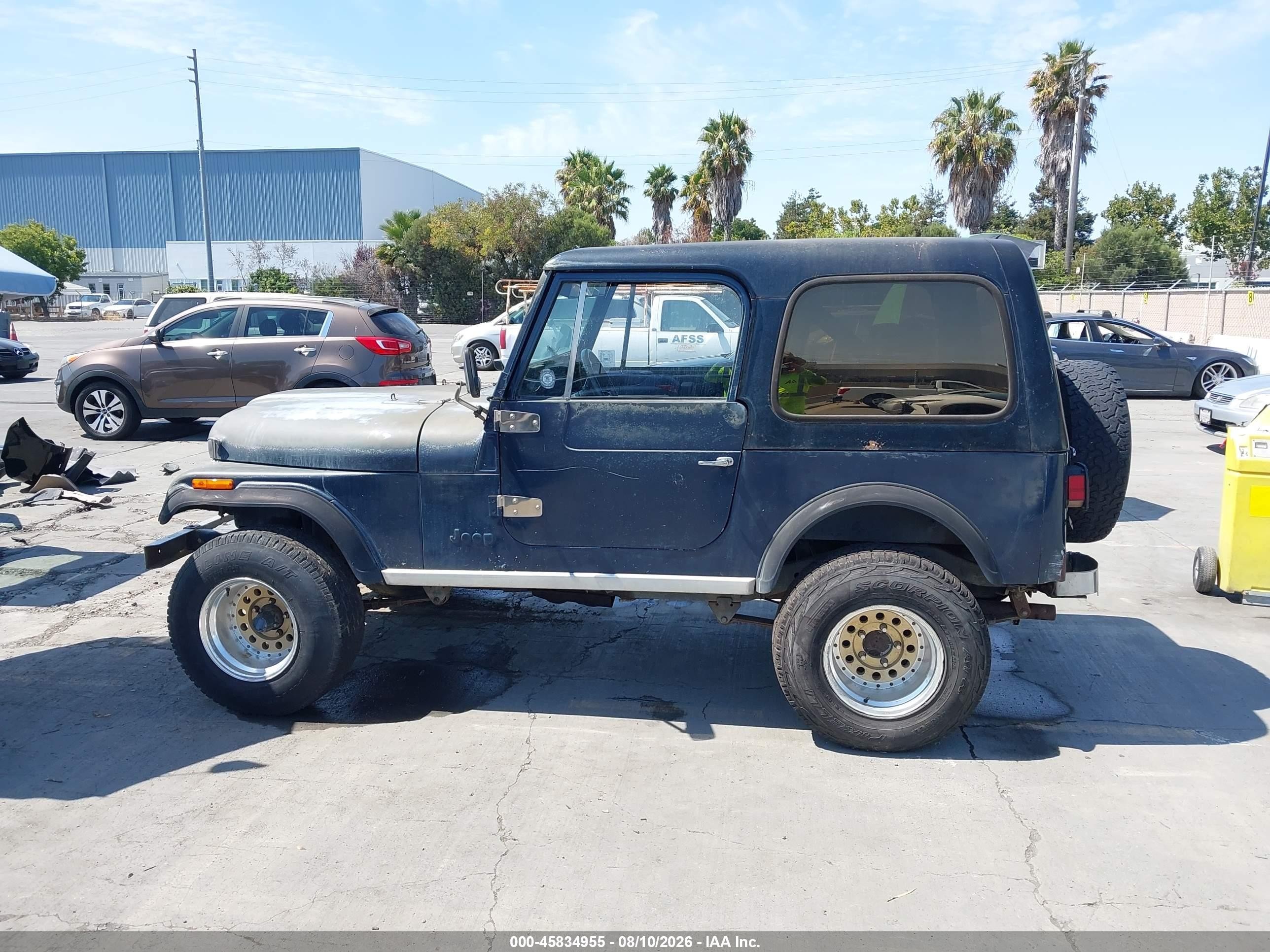1986 Jeep Jeep Cj7 Blue vin: 1JCCM87E3GT073663