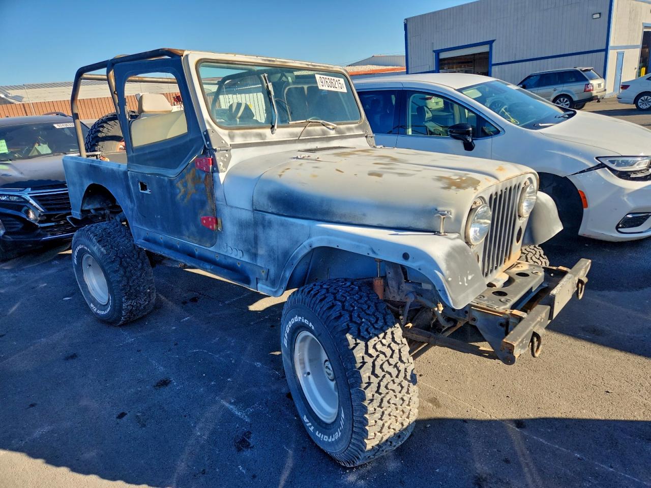 1985 Jeep Jeep Cj7 Gray vin: 1JCCM87E4FT059219