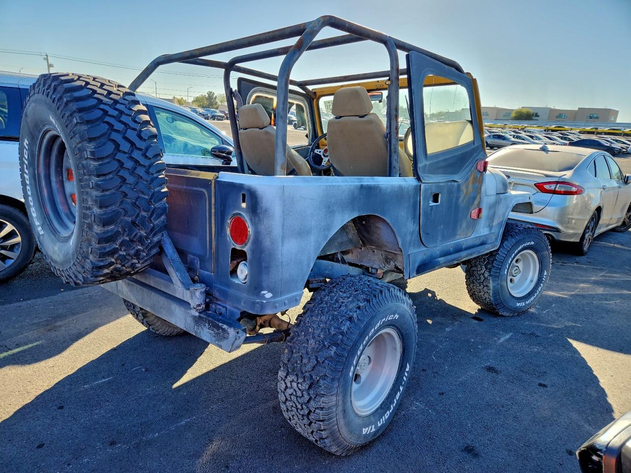 1985 Jeep Jeep Cj7 Gray vin: 1JCCM87E4FT059219
