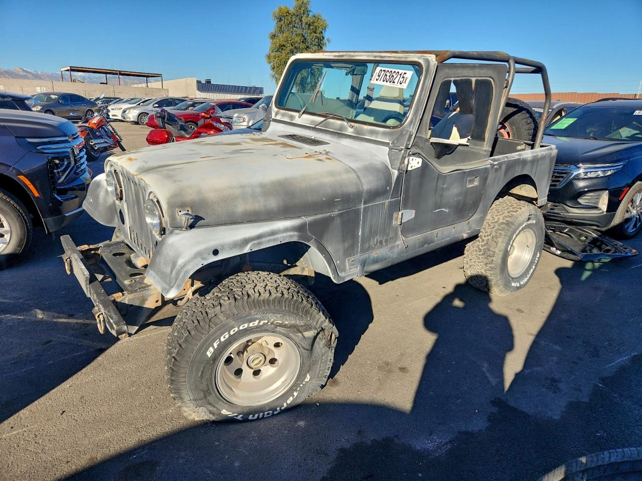 1985 Jeep Jeep Cj7 Gray vin: 1JCCM87E4FT059219
