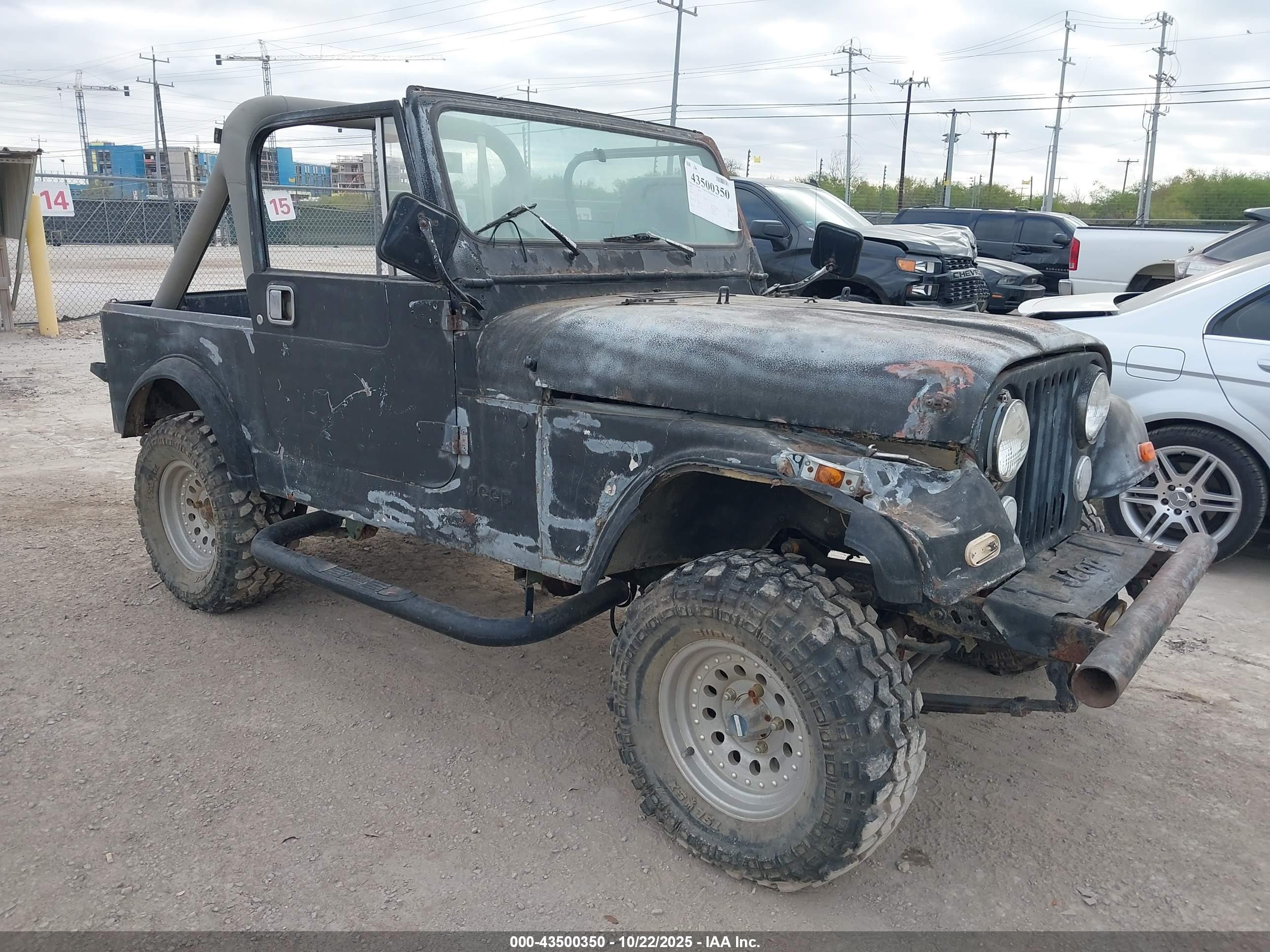 1981 Jeep Jeep Cj7 Black vin: 1JCCM87E7BT077143