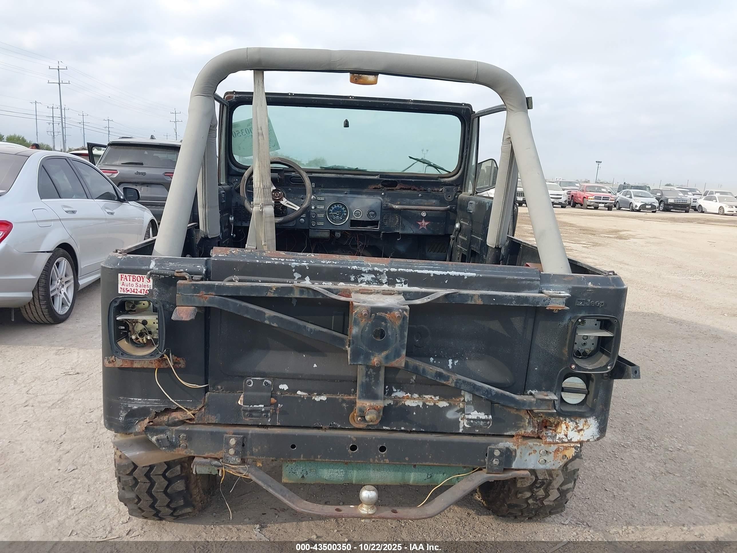 1981 Jeep Jeep Cj7 Black vin: 1JCCM87E7BT077143