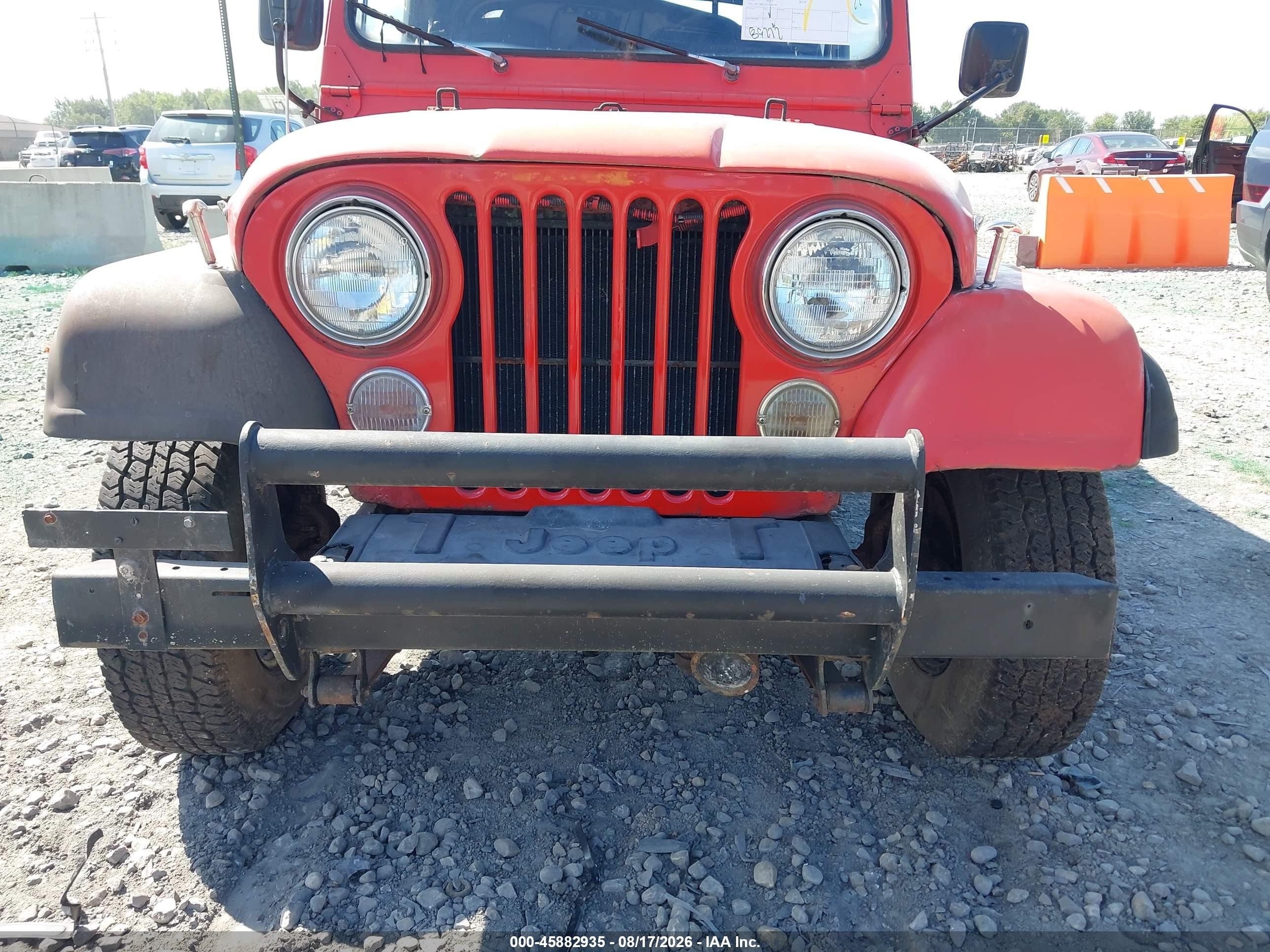 1986 Jeep Jeep Cj7 Red vin: 1JCCM87E7GT100198