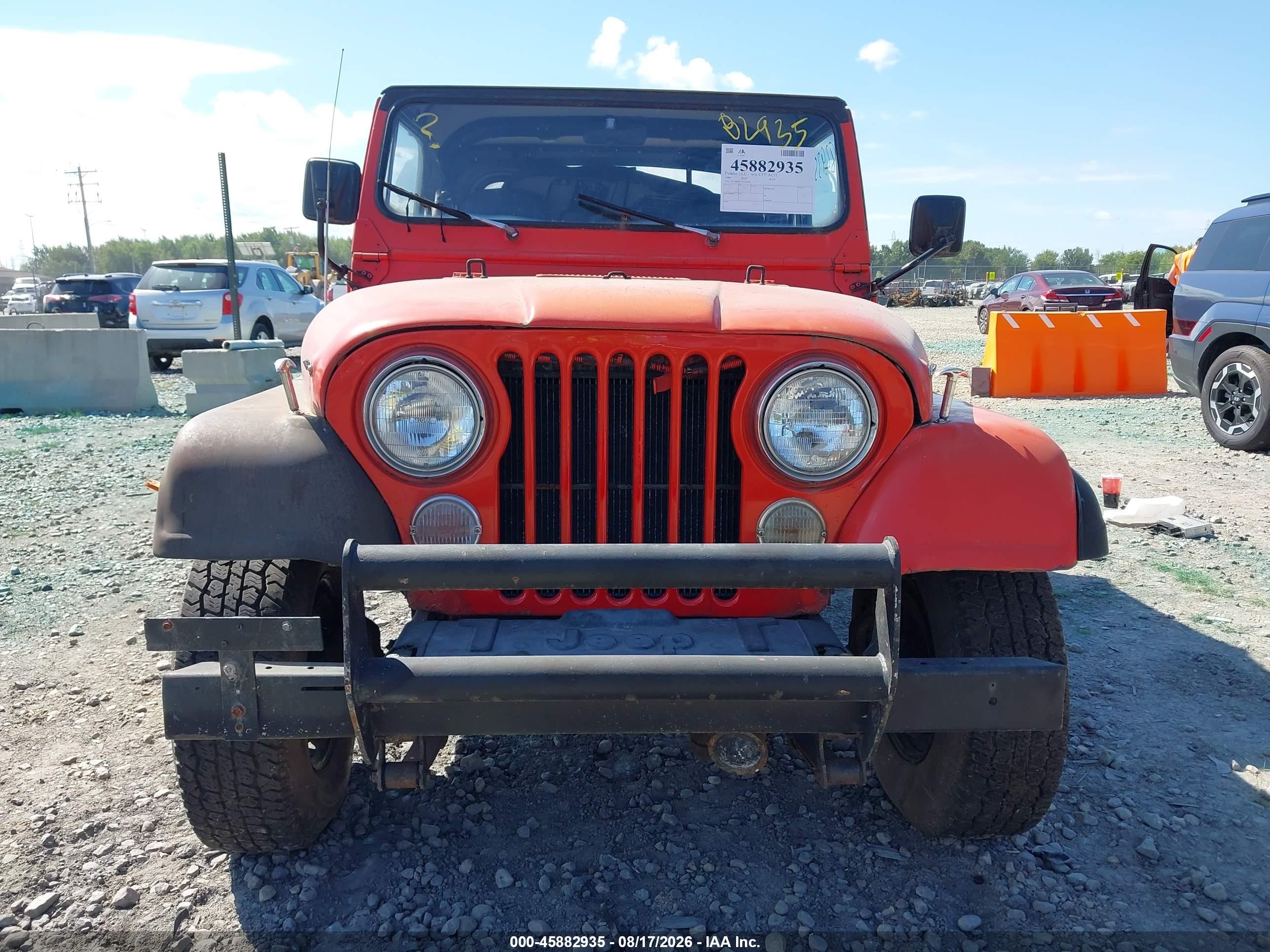 1986 Jeep Jeep Cj7 Red vin: 1JCCM87E7GT100198