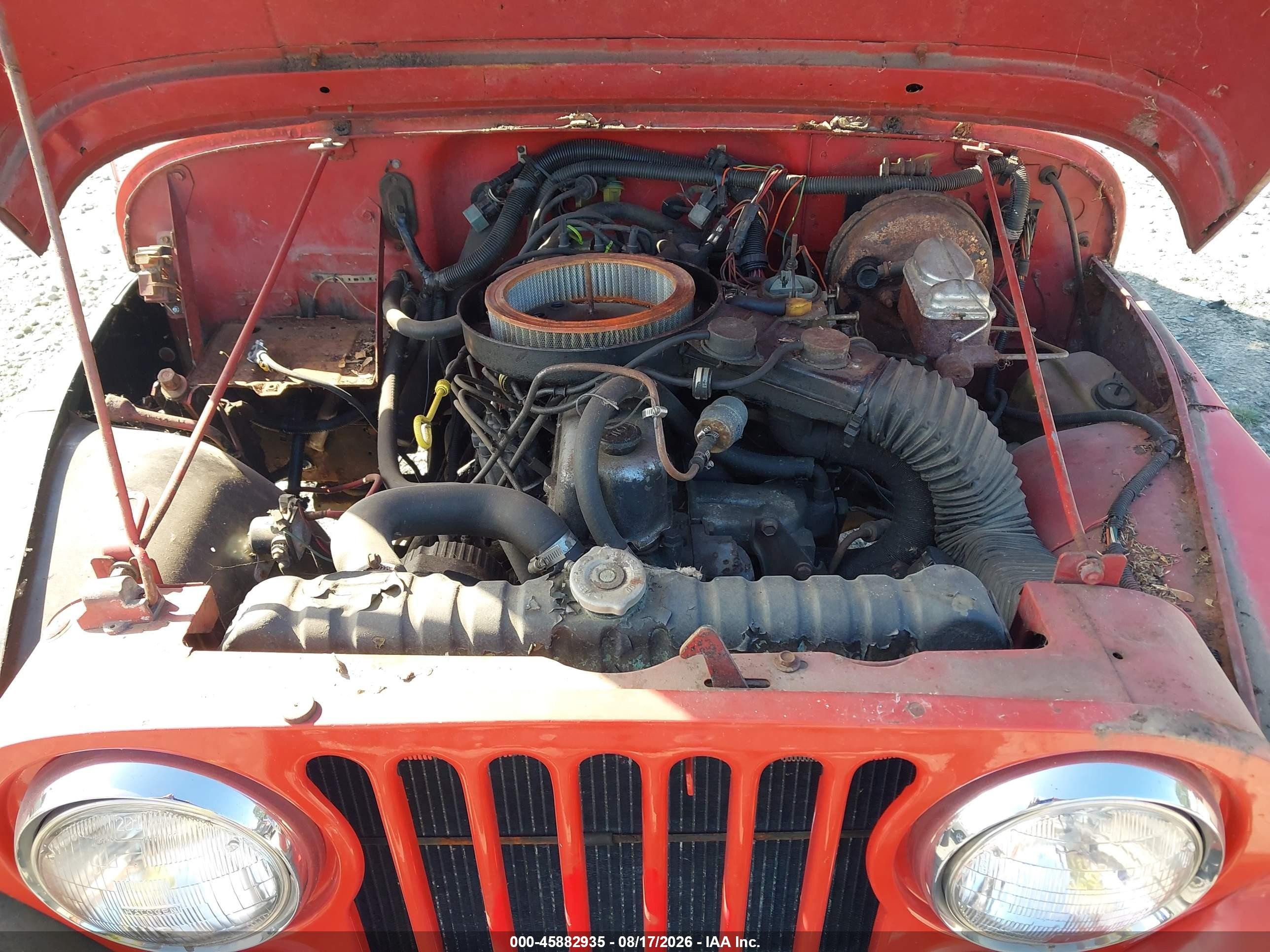 1986 Jeep Jeep Cj7 Red vin: 1JCCM87E7GT100198
