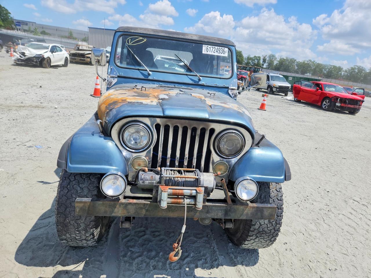 1981 Jeep Jeep Cj7 Blue vin: 1JCCM87EXBT027871
