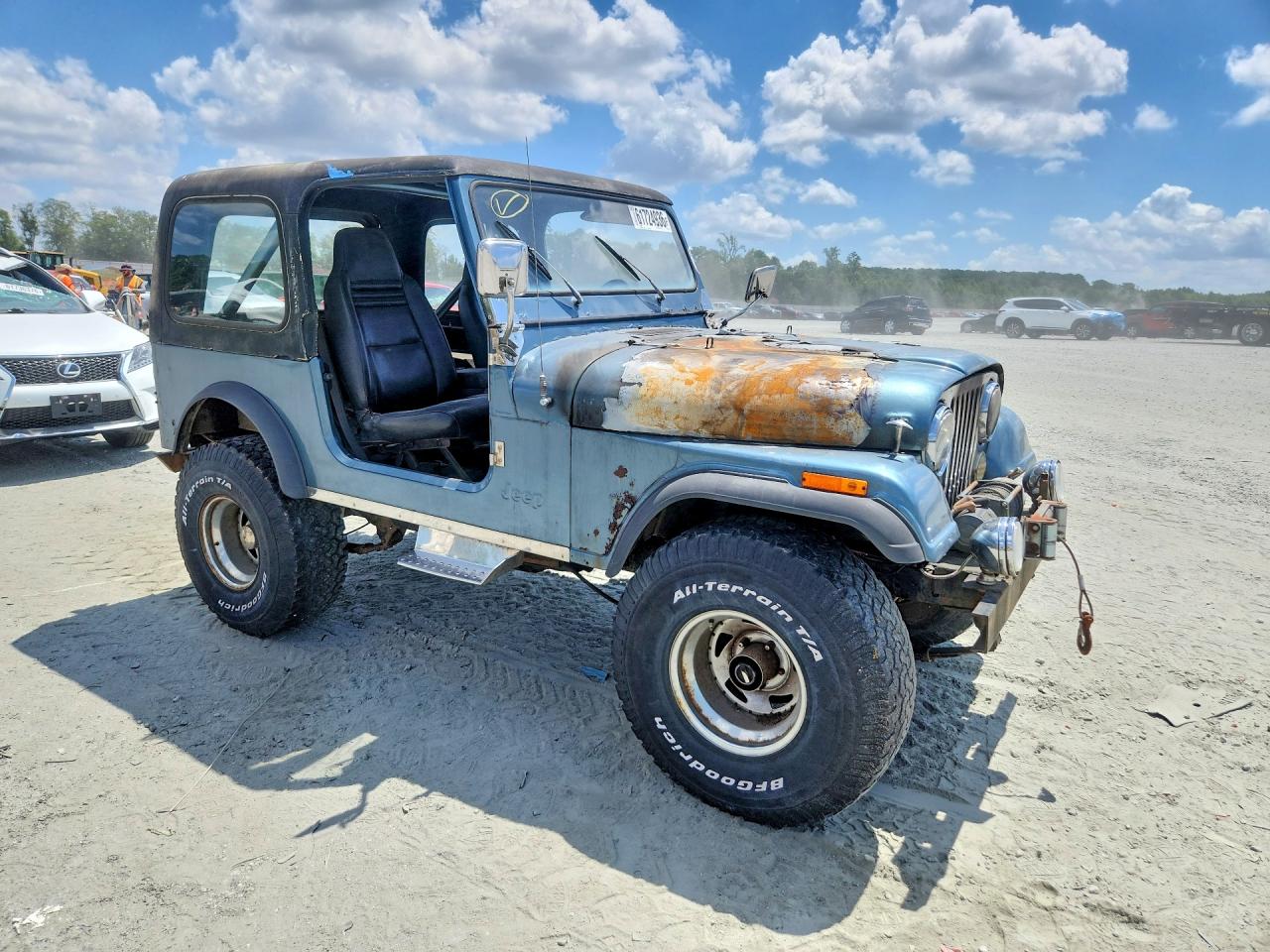 1981 Jeep Jeep Cj7 Blue vin: 1JCCM87EXBT027871