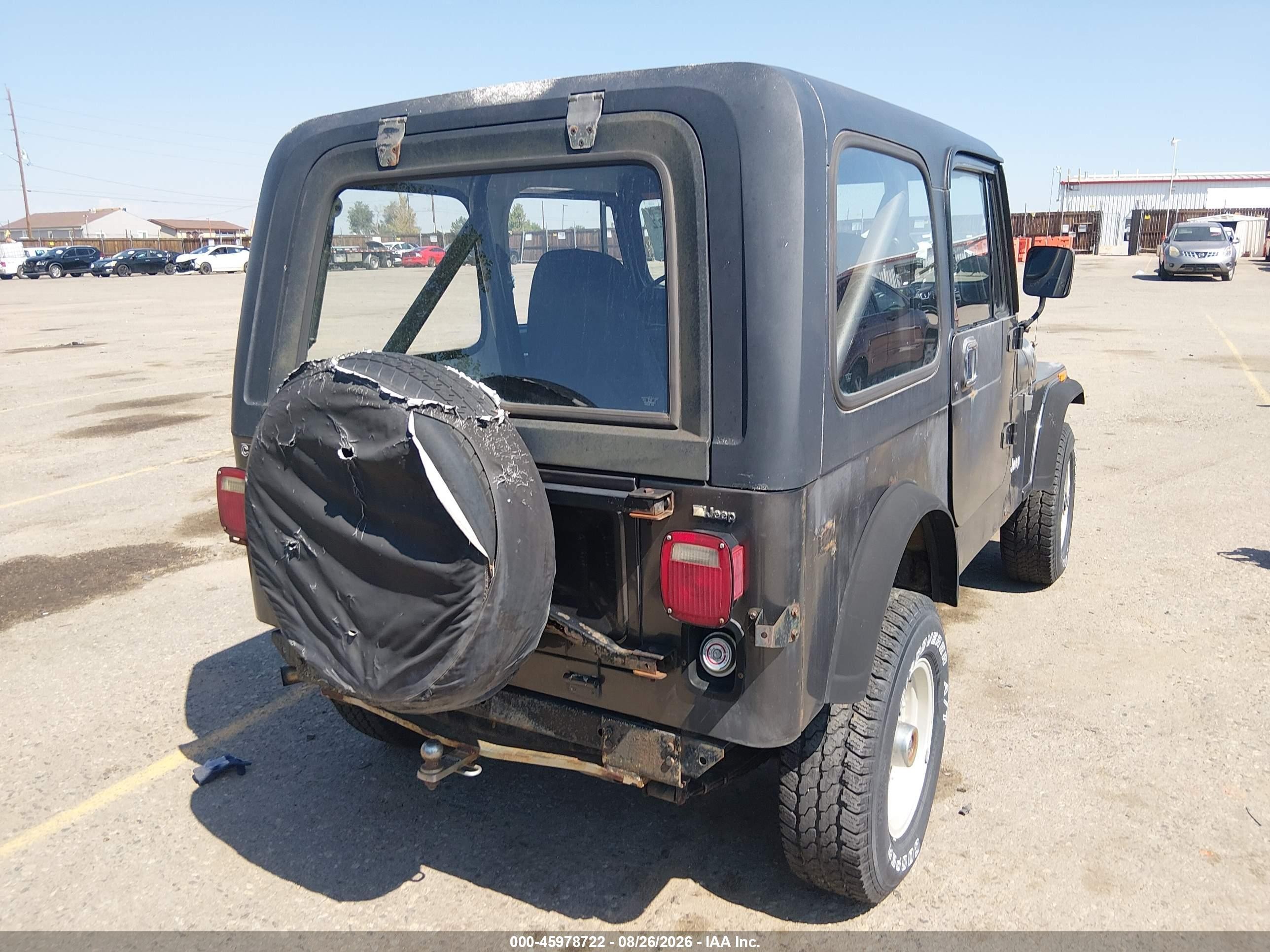 1986 Jeep Jeep Cj7 Black vin: 1JCCM87EXGT036917