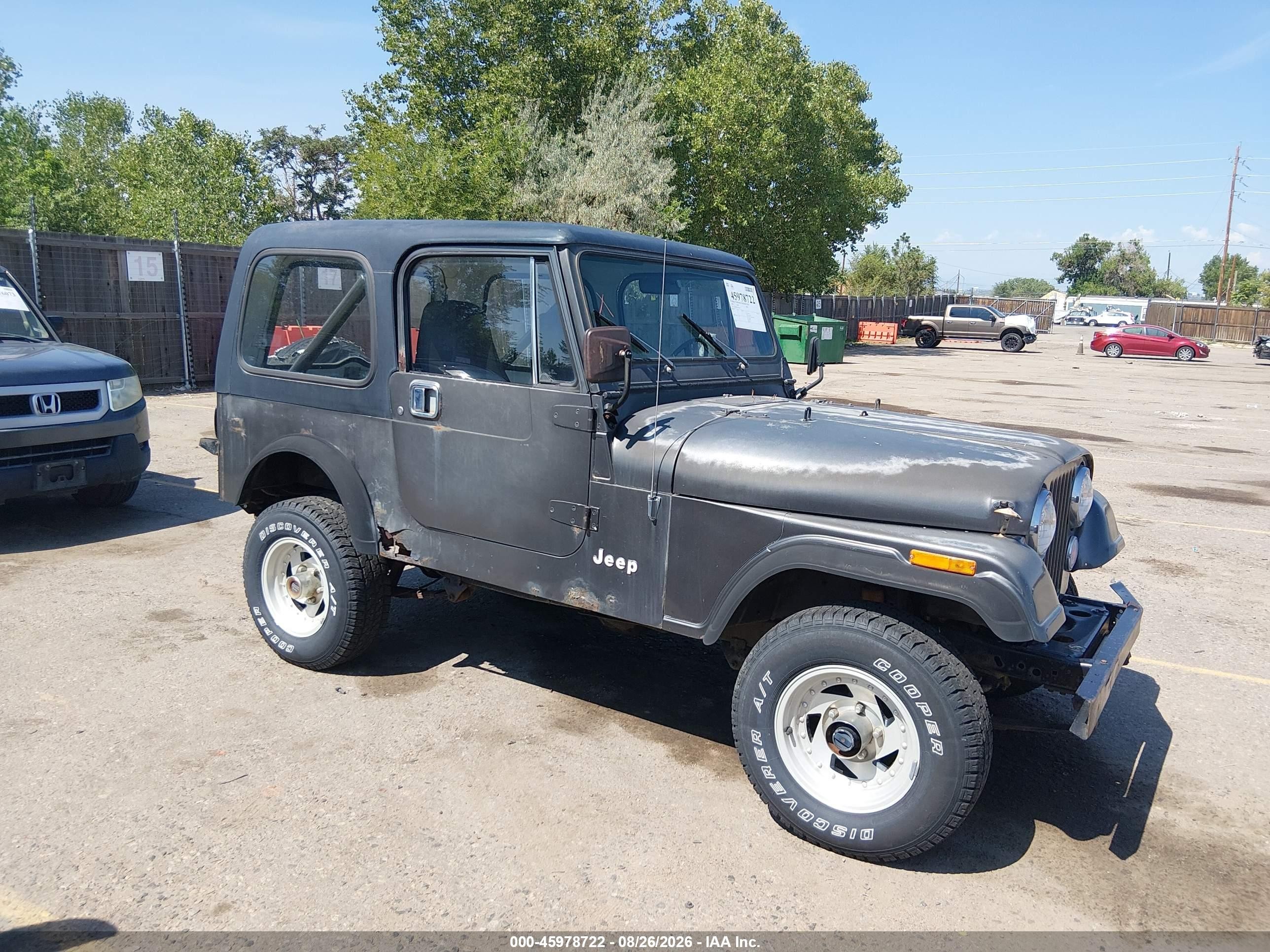 1986 Jeep Jeep Cj7 Black vin: 1JCCM87EXGT036917