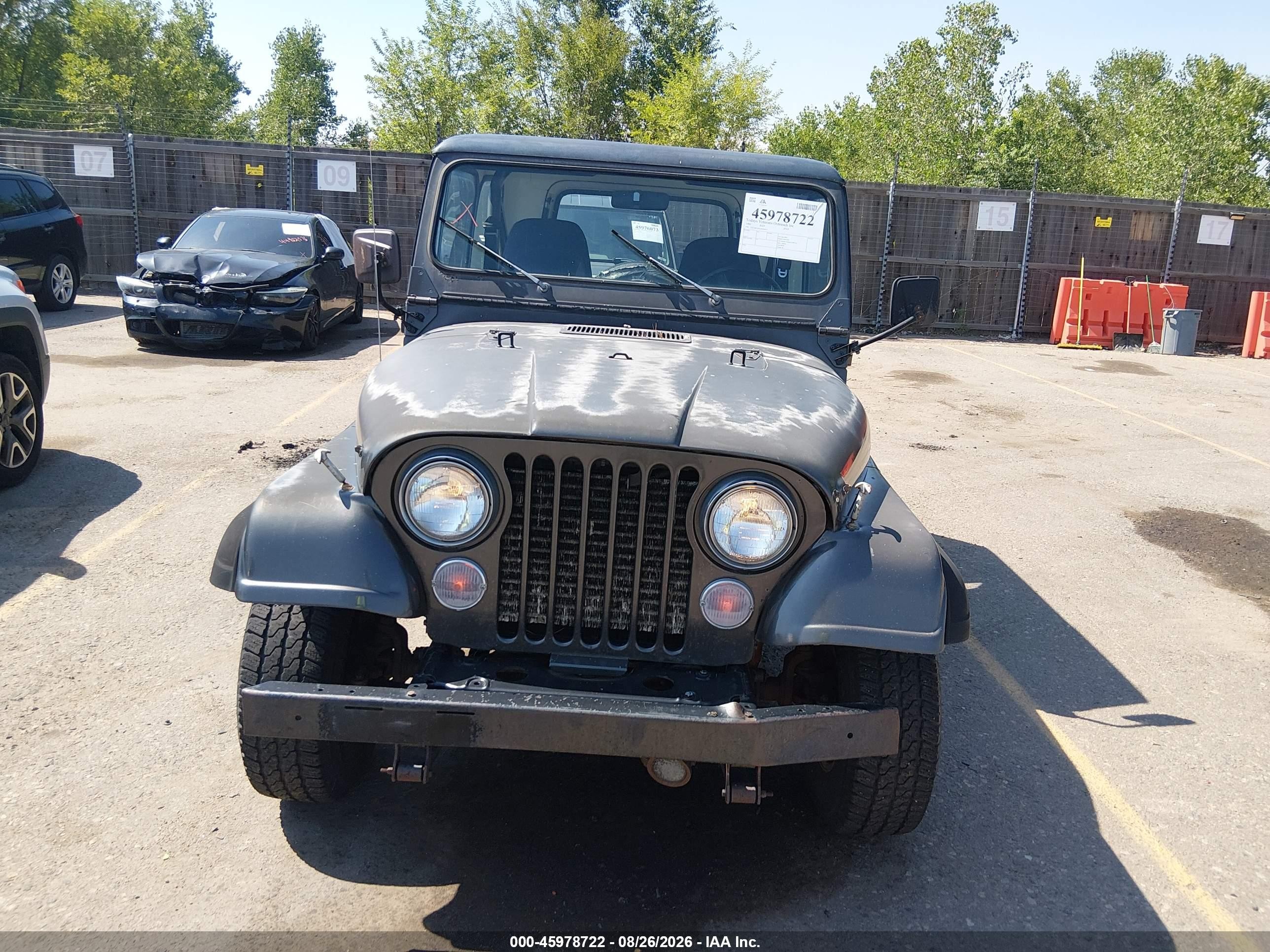 1986 Jeep Jeep Cj7 Black vin: 1JCCM87EXGT036917