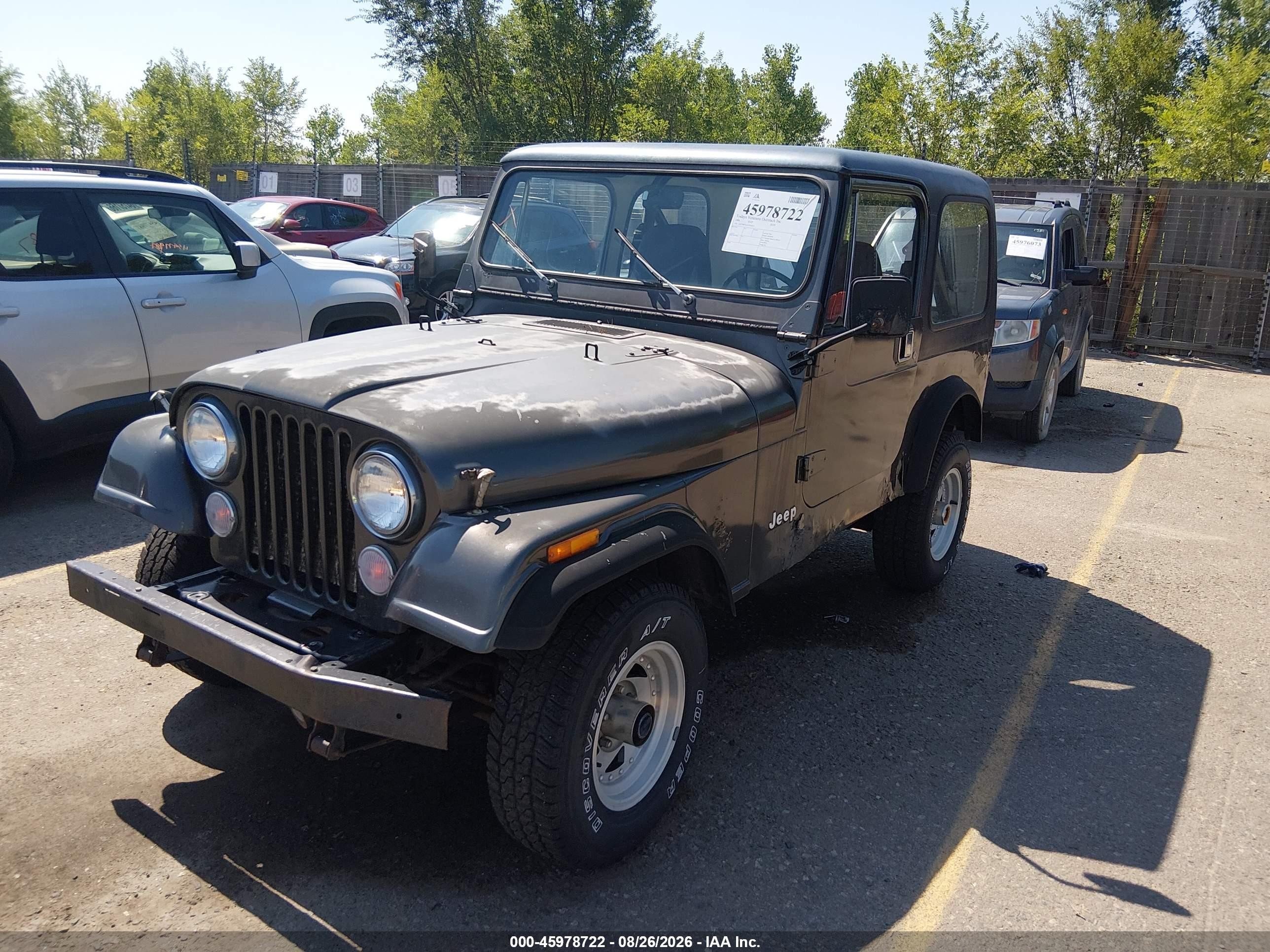 1986 Jeep Jeep Cj7 Black vin: 1JCCM87EXGT036917