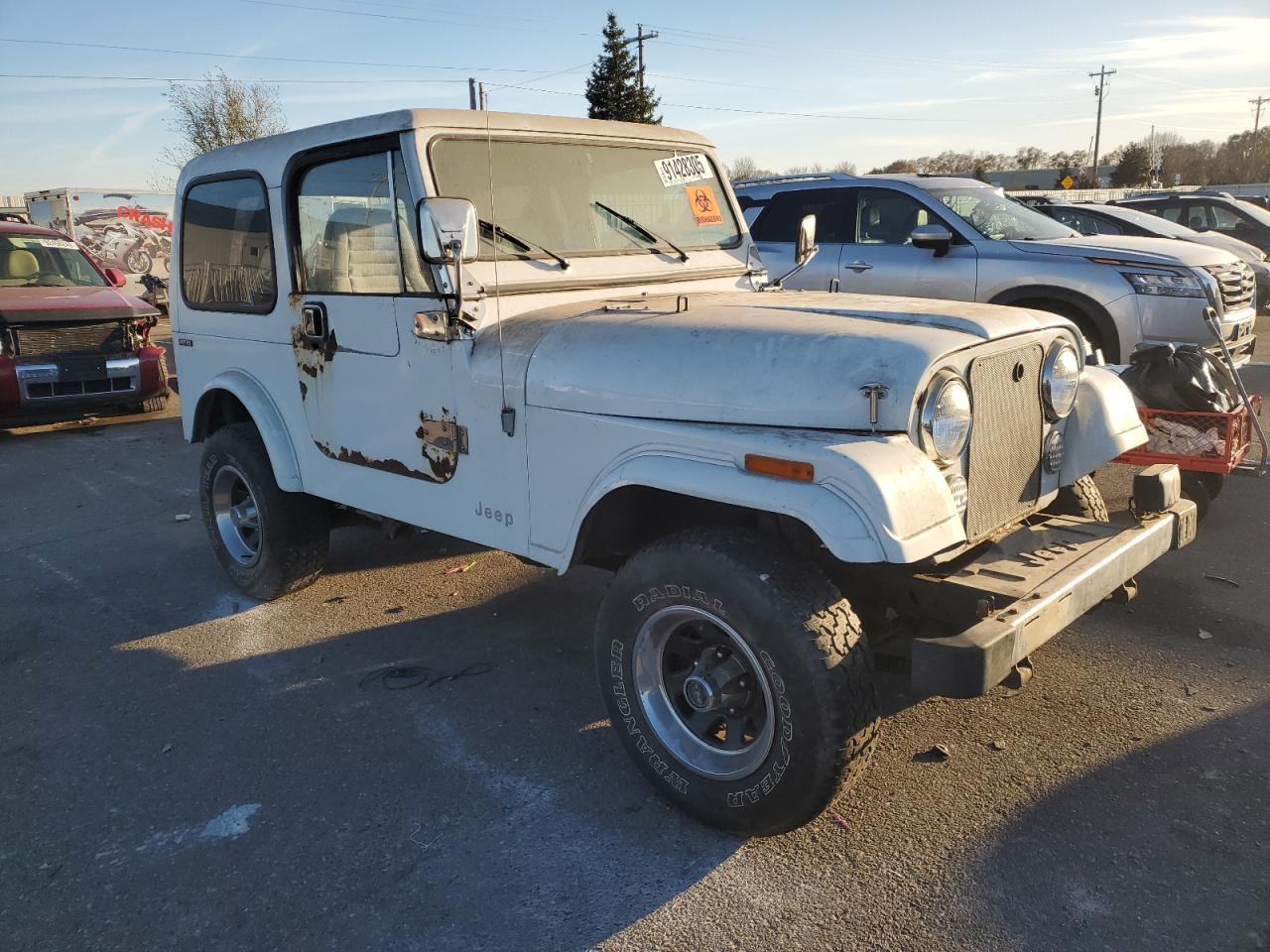 1982 Jeep Jeep Cj7 White vin: 1JCCN87E8CT025308