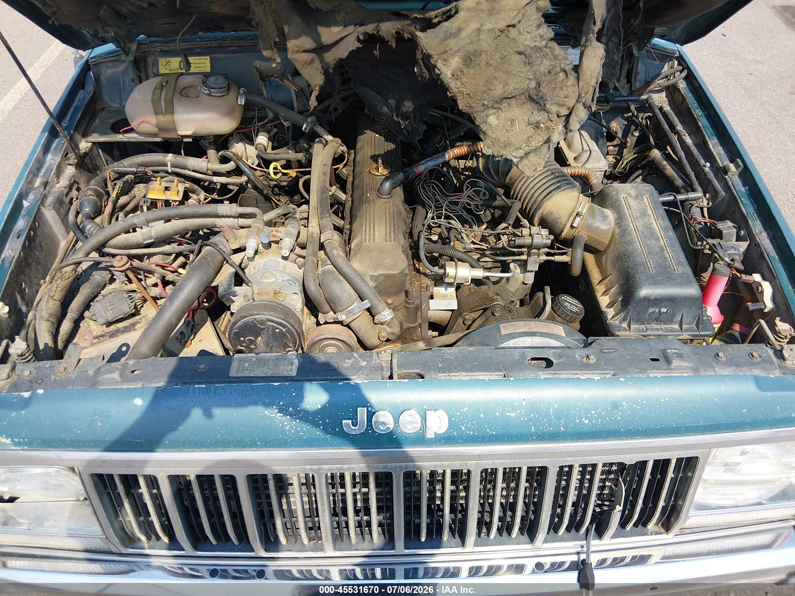 1988 Jeep Cherokee Laredo Green vin: 1JCML784XJT062755